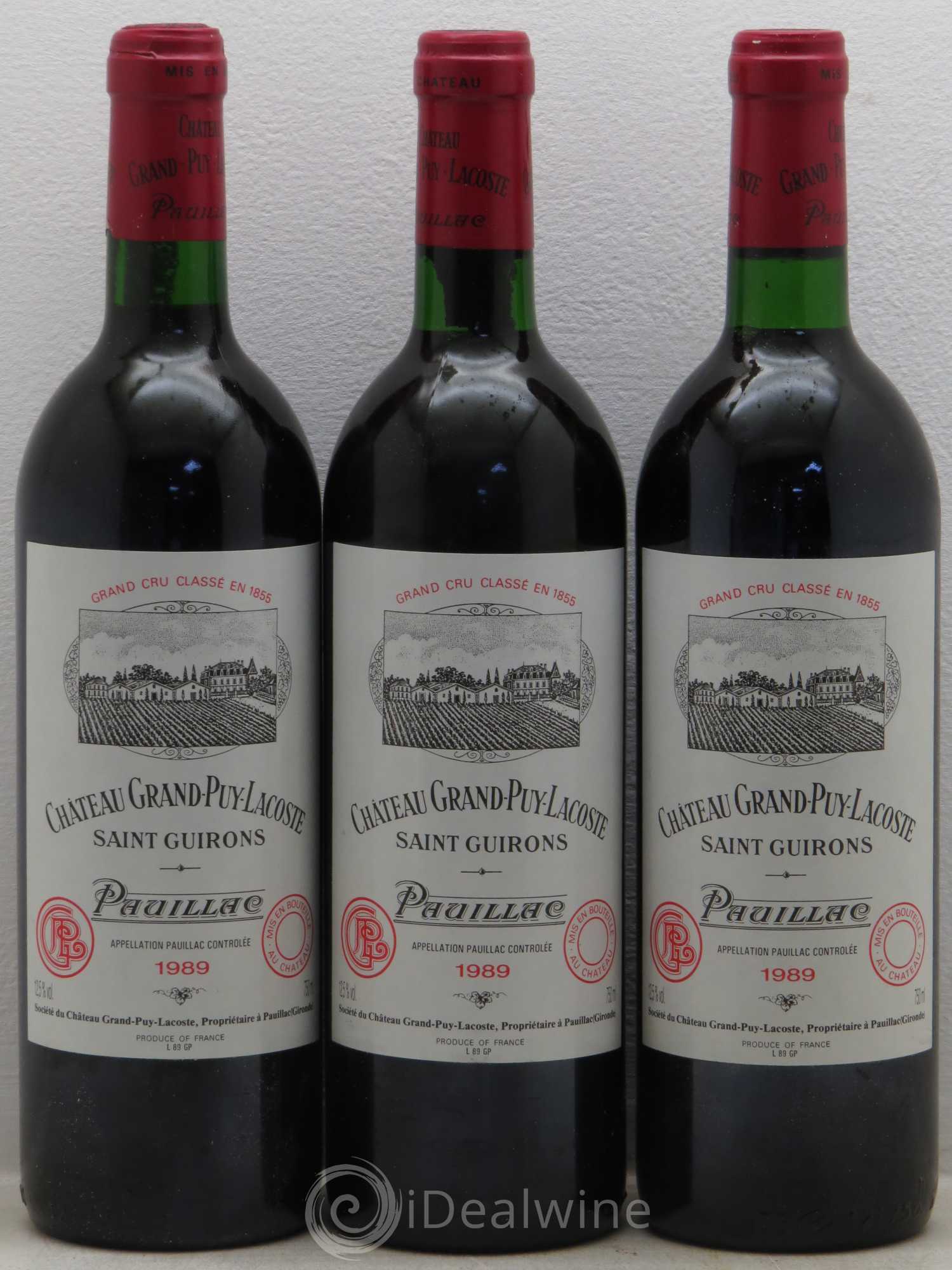 Château Grand Puy Lacoste 5ème Grand Cru Classé 1989 - Lot de 12 bouteilles - 4