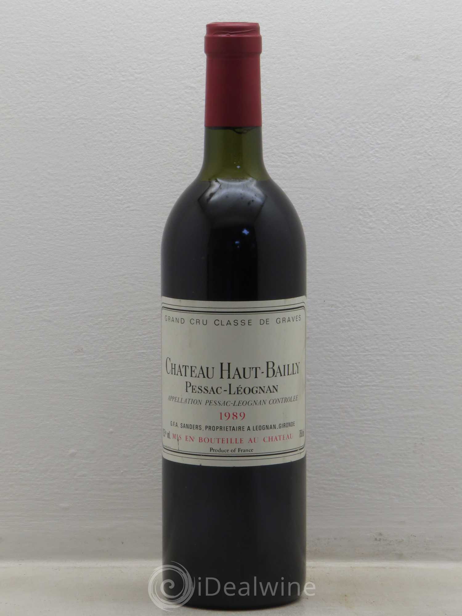 Château Haut-Bailly Cru Classé de Graves 1989 - Lot de 1 bouteille - 0