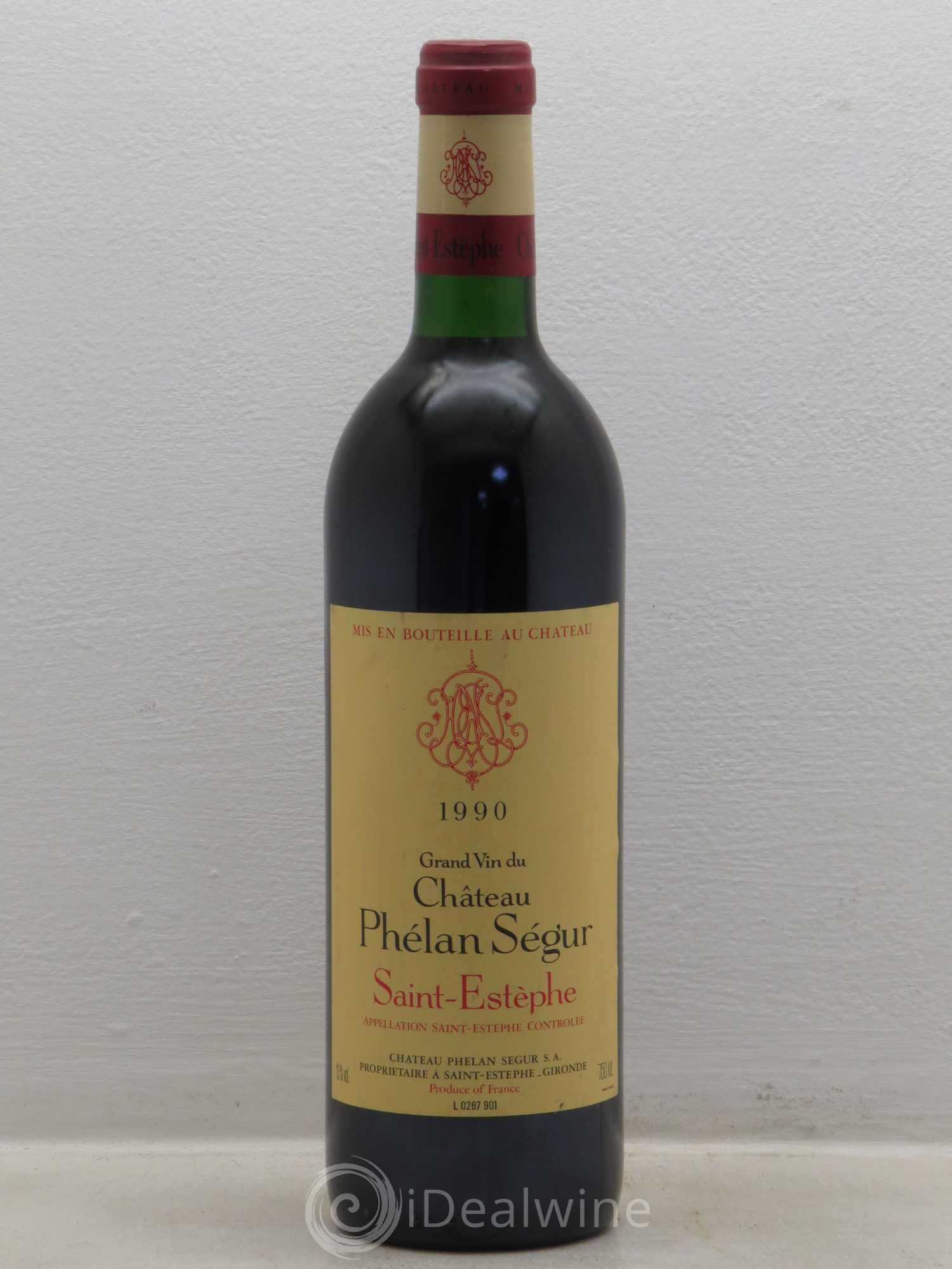 Château Phélan Ségur 1990 - Lot de 1 bouteille - 0