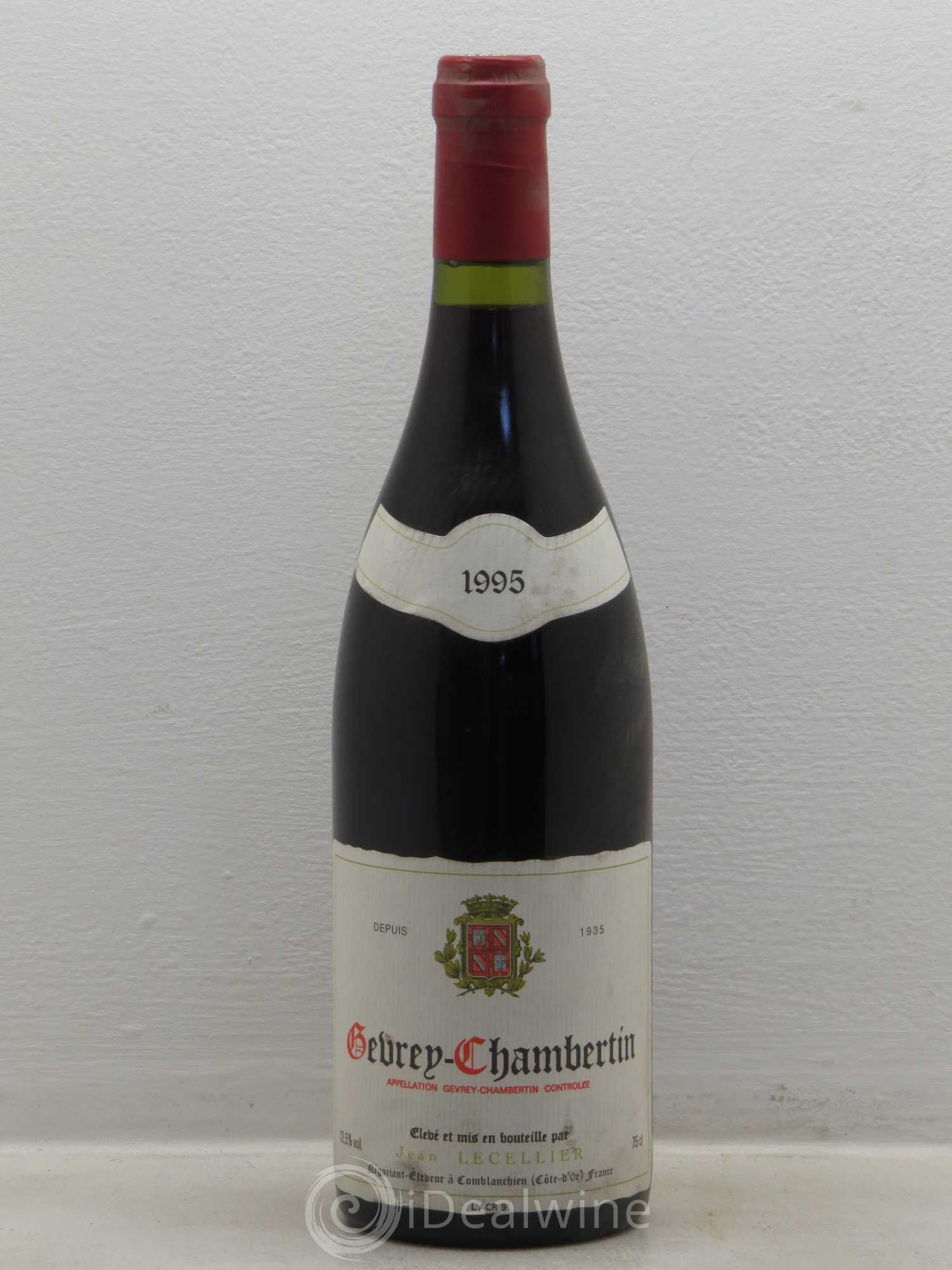 Gevrey-Chambertin Lecellier 1995 - Lot de 1 bouteille - 0