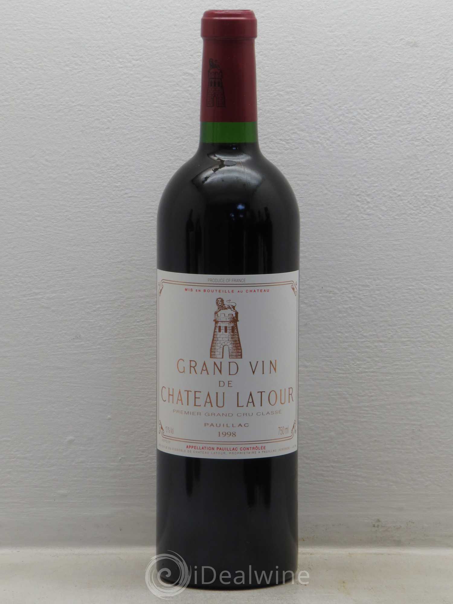 Caisse Duclot 9 btes 1 Latour, 1 Lafite Rothschild, 1 Haut Brion, 1 Margaux, 1 Mouton Rothschild, 1 Petrus, 1 Cheval Blanc, 1 Ausone, 1 Mission Haut Brion 1998 - Posten von 1 Flasche - 1