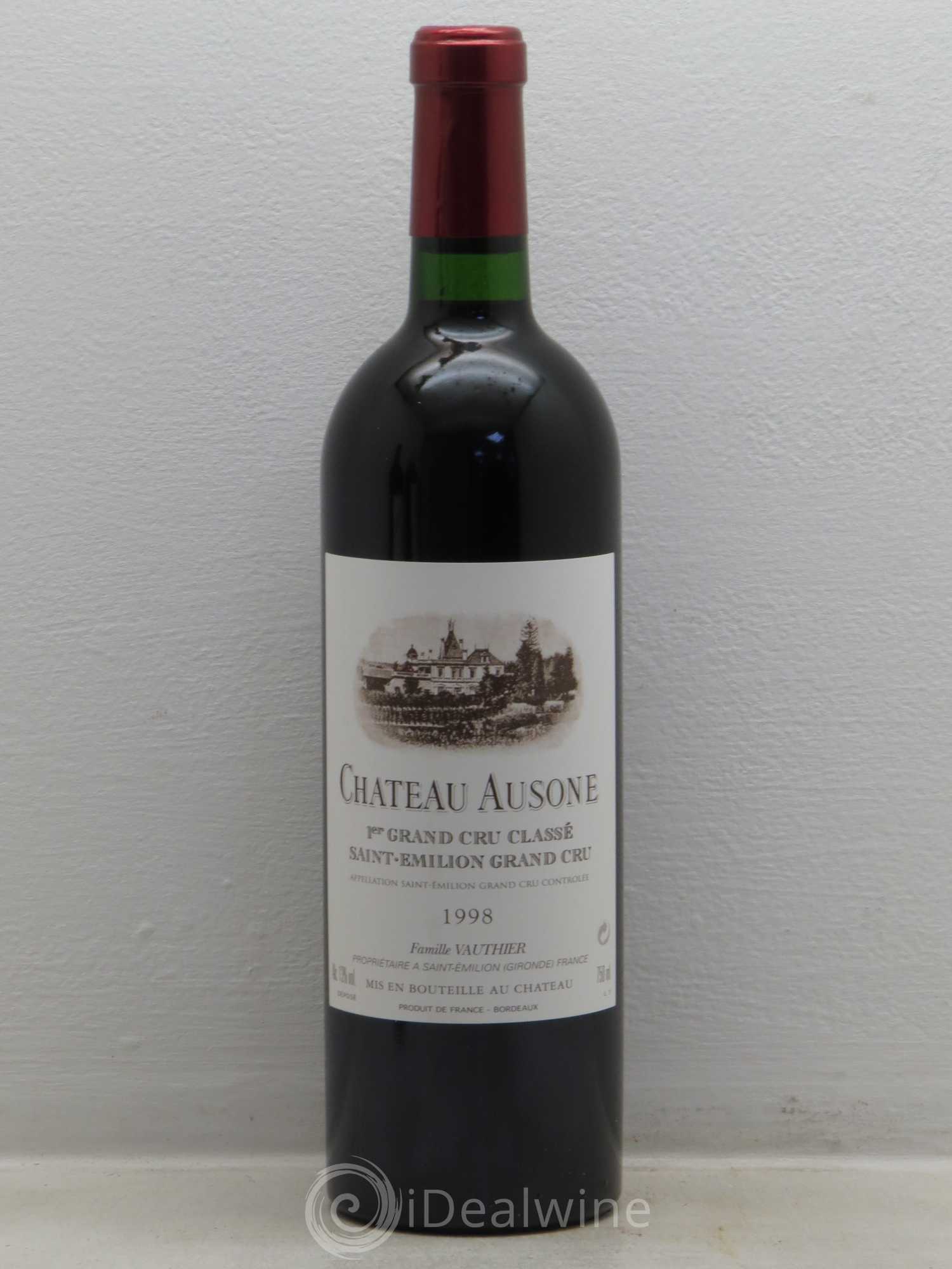 Caisse Duclot 9 btes 1 Latour, 1 Lafite Rothschild, 1 Haut Brion, 1 Margaux, 1 Mouton Rothschild, 1 Petrus, 1 Cheval Blanc, 1 Ausone, 1 Mission Haut Brion 1998 - Posten von 1 Flasche - 8