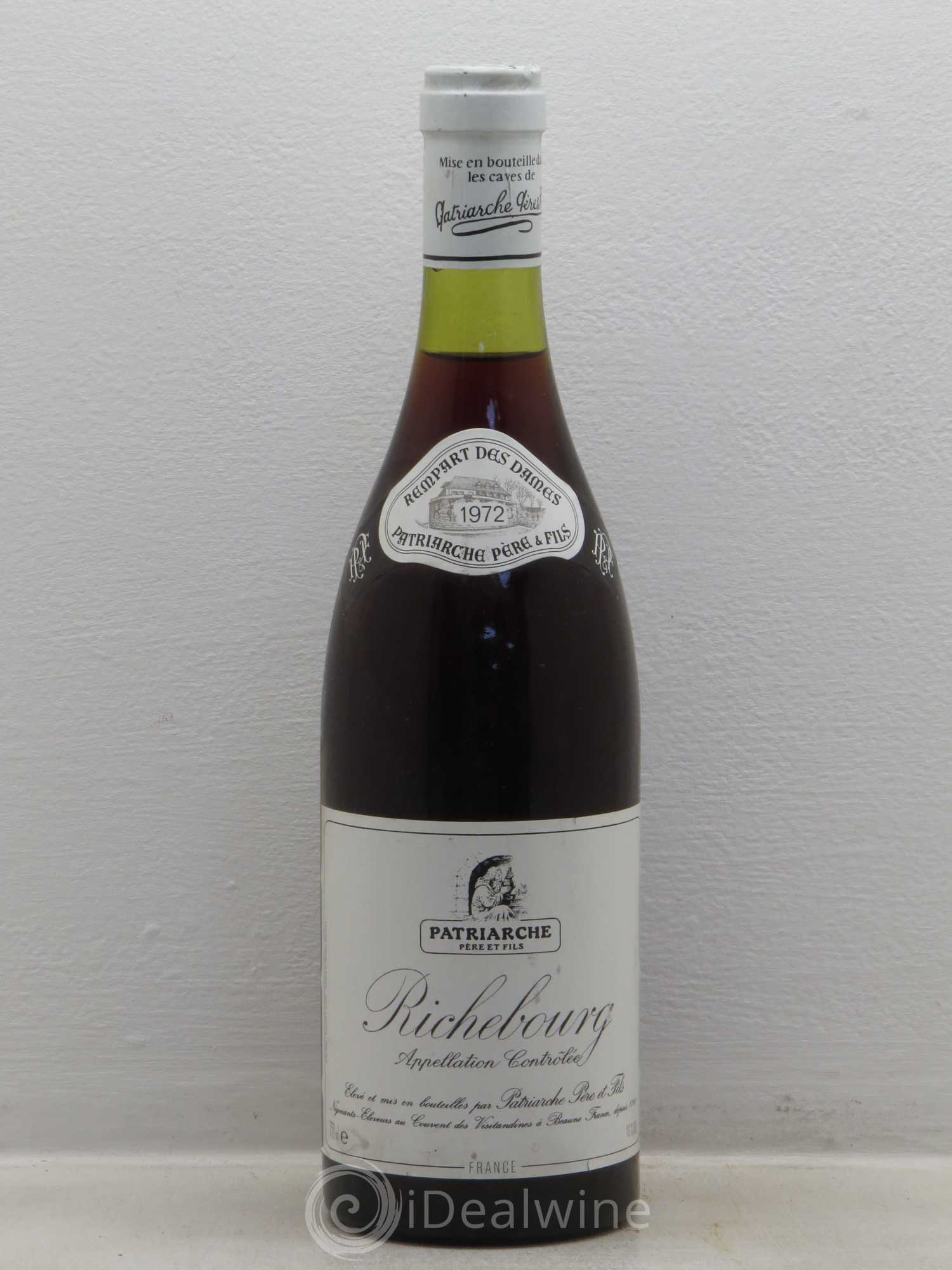 Richebourg Grand Cru Rampant des dames patriarche 1972 - Lot de 1 bouteille - 0