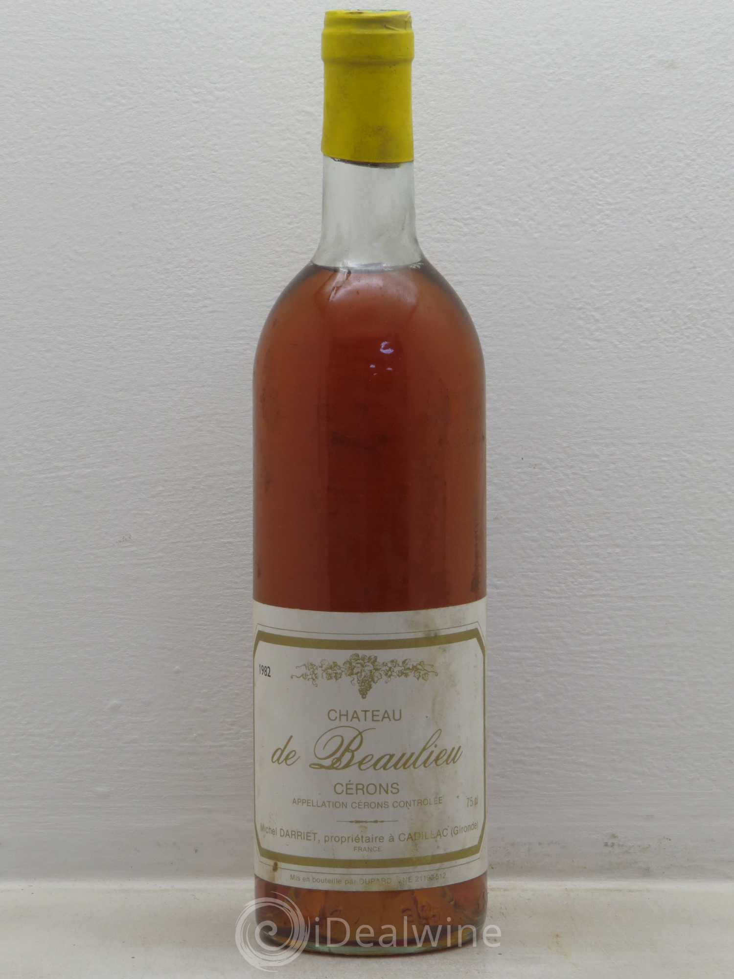 Cérons Beaulieu 1982 - Posten von 1 Flasche - 0
