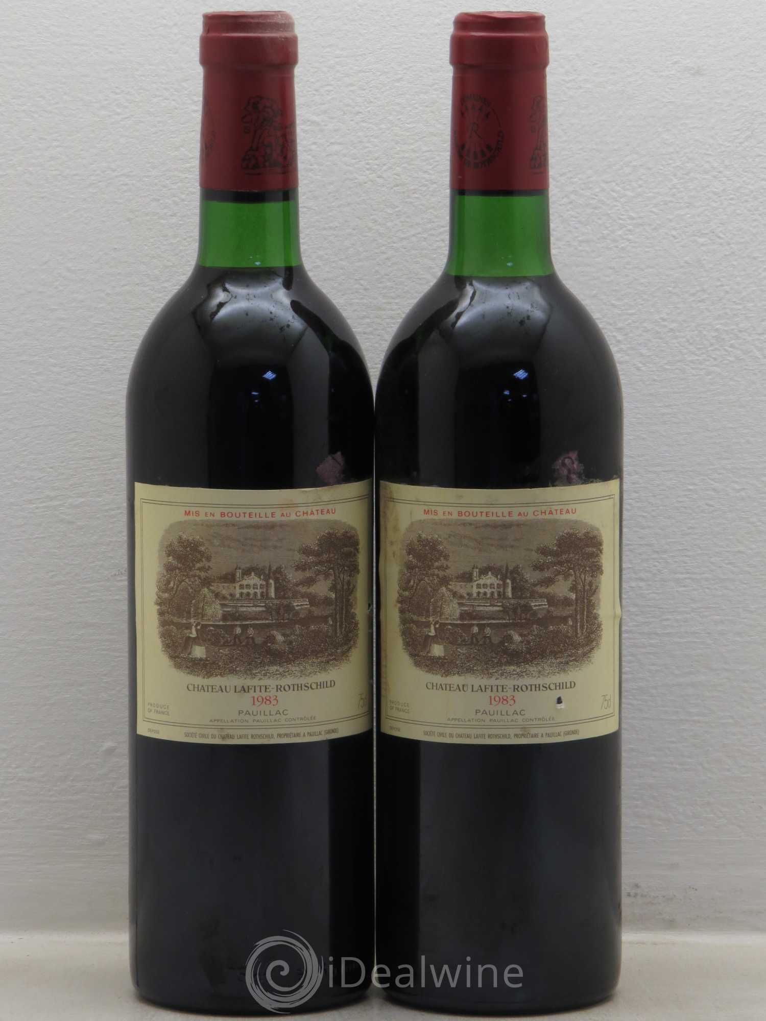 Château Lafite Rothschild 1er Grand Cru Classé 1983 - Lot de 2 bouteilles - 0