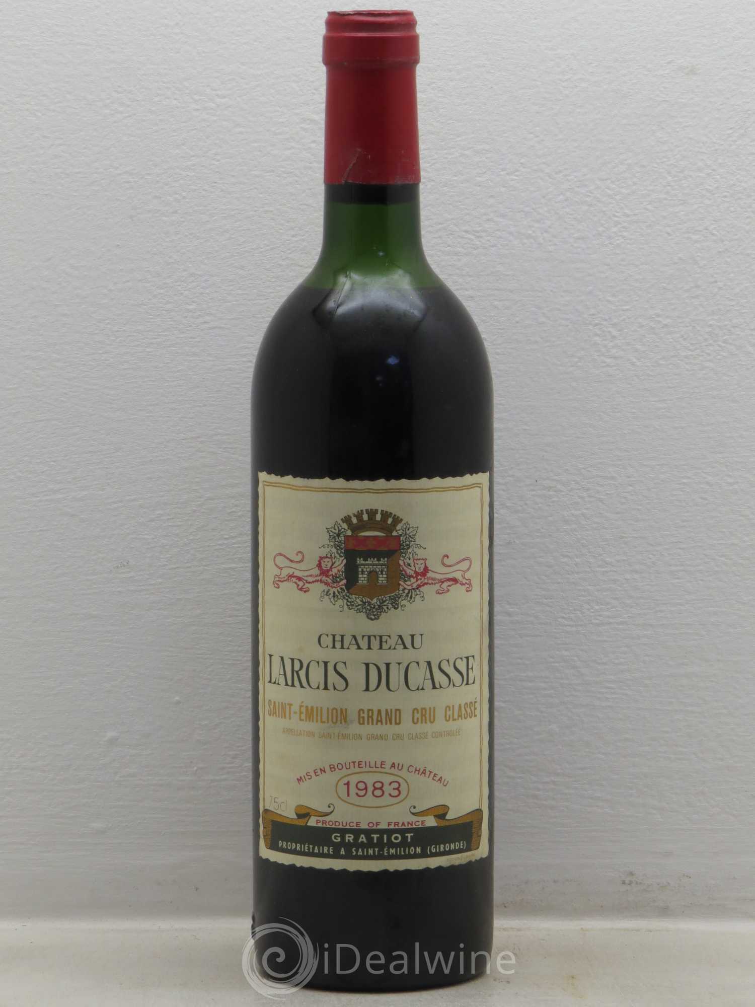 Château Larcis Ducasse 1er Grand Cru Classé B 1983 - Lot de 1 bouteille - 0
