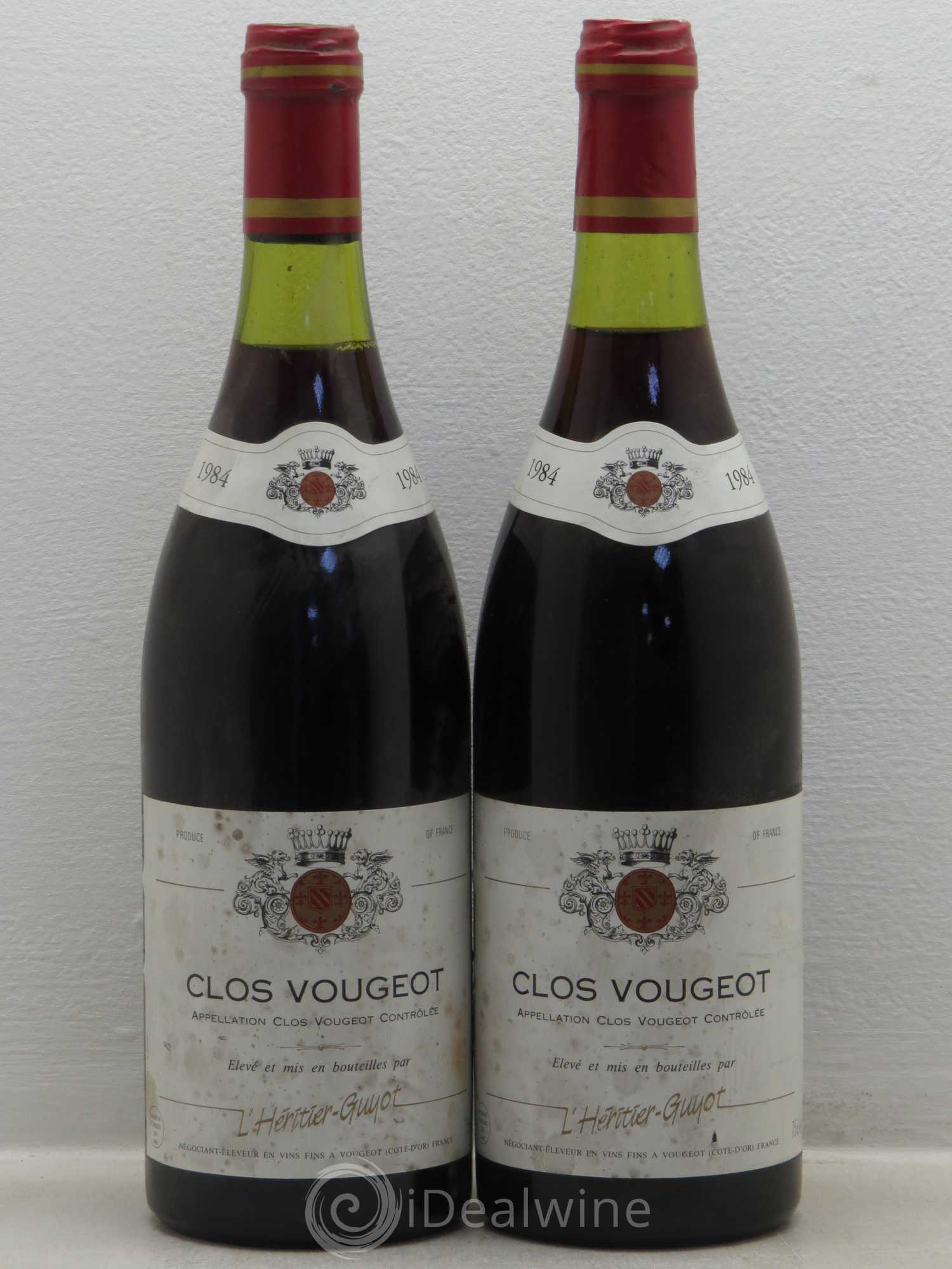 Clos de Vougeot Grand Cru Guyot 1984 - Lot de 2 bouteilles - 0