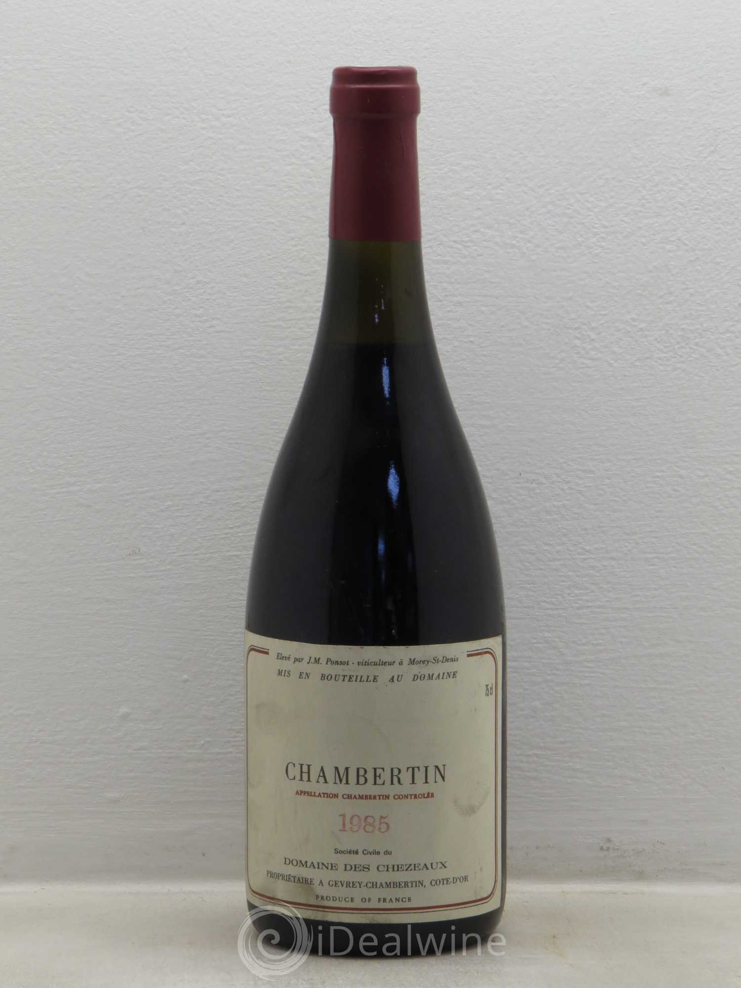 Chambertin Grand Cru Domaine des Chéseaux 1985 - Posten von 1 Flasche - 0