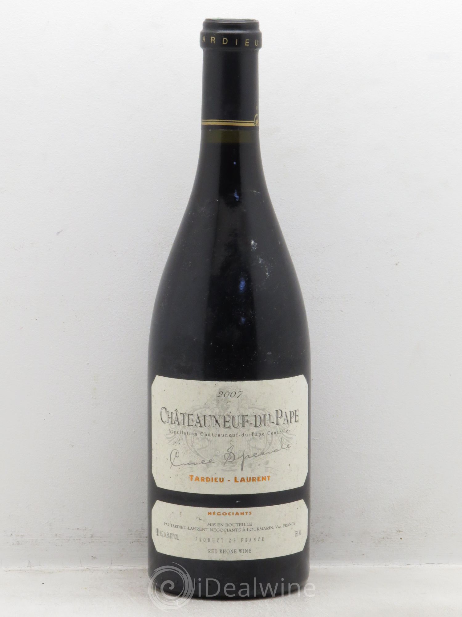 Châteauneuf-du-Pape Tardieu-Laurent Cuvée spéciale Famille Tardieu 2007 - Lot de 1 bouteille - 0