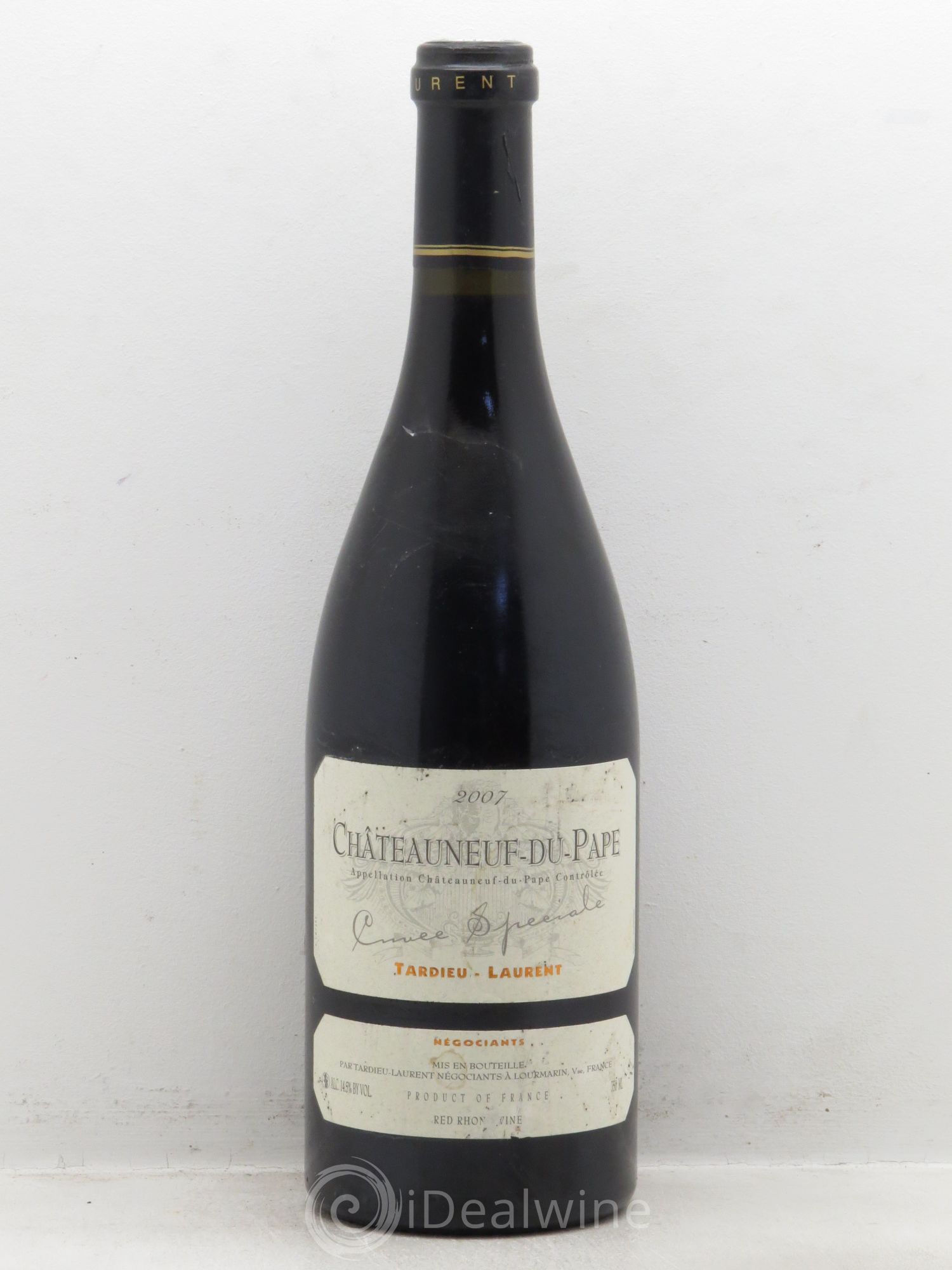 Châteauneuf-du-Pape Tardieu-Laurent Cuvée spéciale Famille Tardieu 2007 - Lot de 1 bouteille - 0