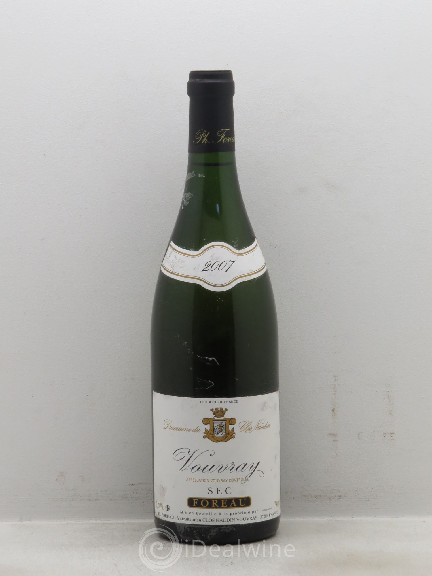 Vouvray Sec Clos Naudin - Philippe Foreau 2007 - Lot de 1 bouteille - 0