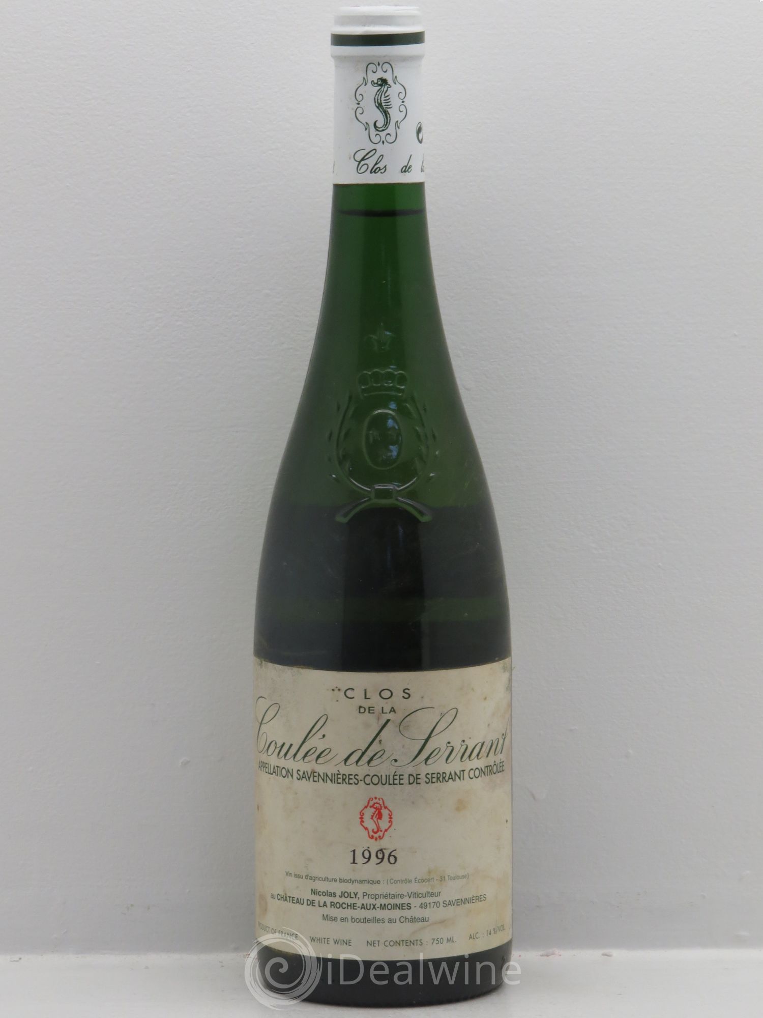 Savennières Clos de la Coulée de Serrant Vignobles de la Coulée de Serrant - Nicolas Joly 1996 - Lot de 1 bouteille - 0