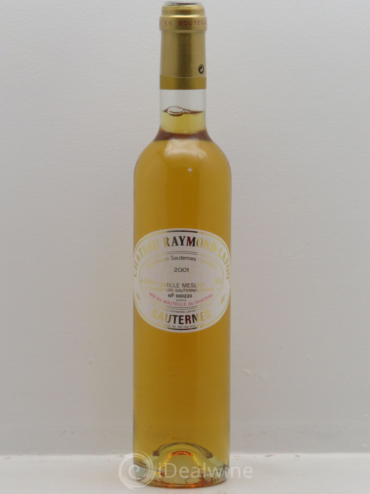 Château Raymond Lafon (50cl) 2001 - Lotto di 6 bottiglie - 0