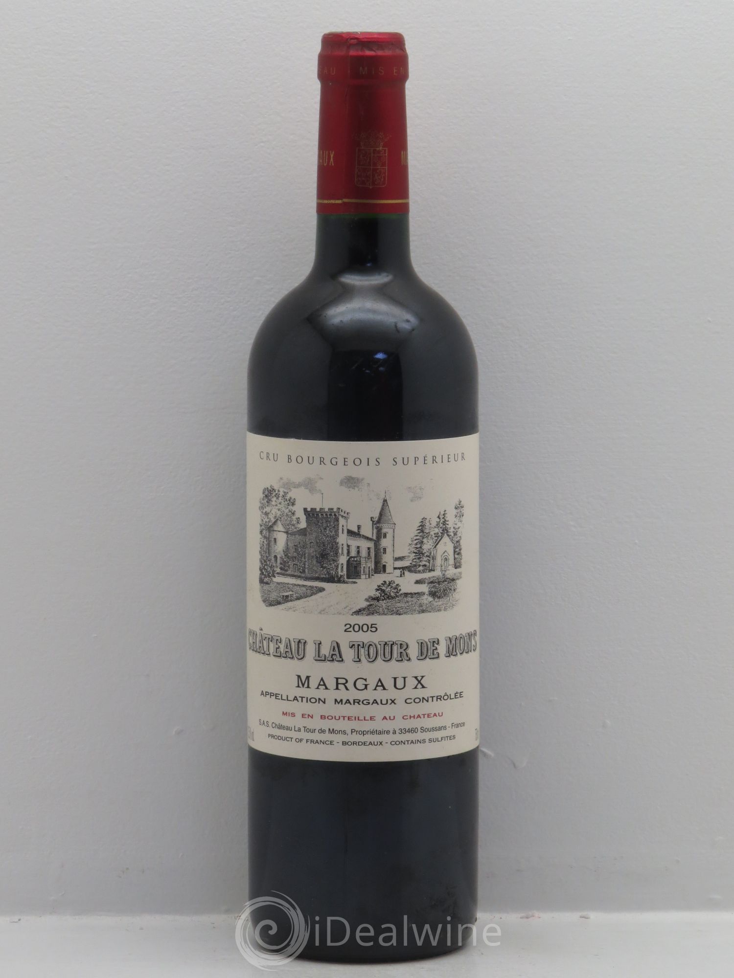 Château la Tour de Mons Cru Bourgeois 2005 - Lot de 1 bouteille - 0