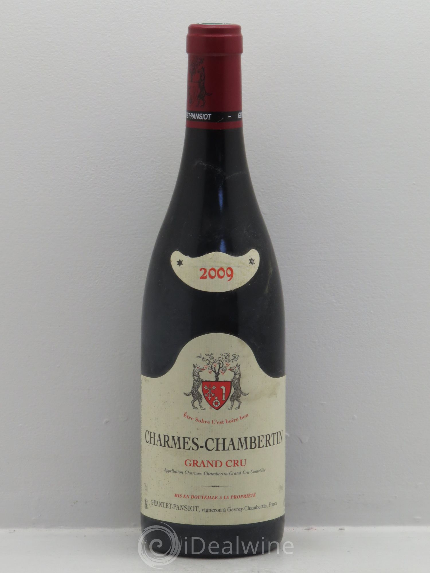 Charmes-Chambertin Grand Cru Geantet-Pansiot 2009 - Lot de 1 bouteille - 0