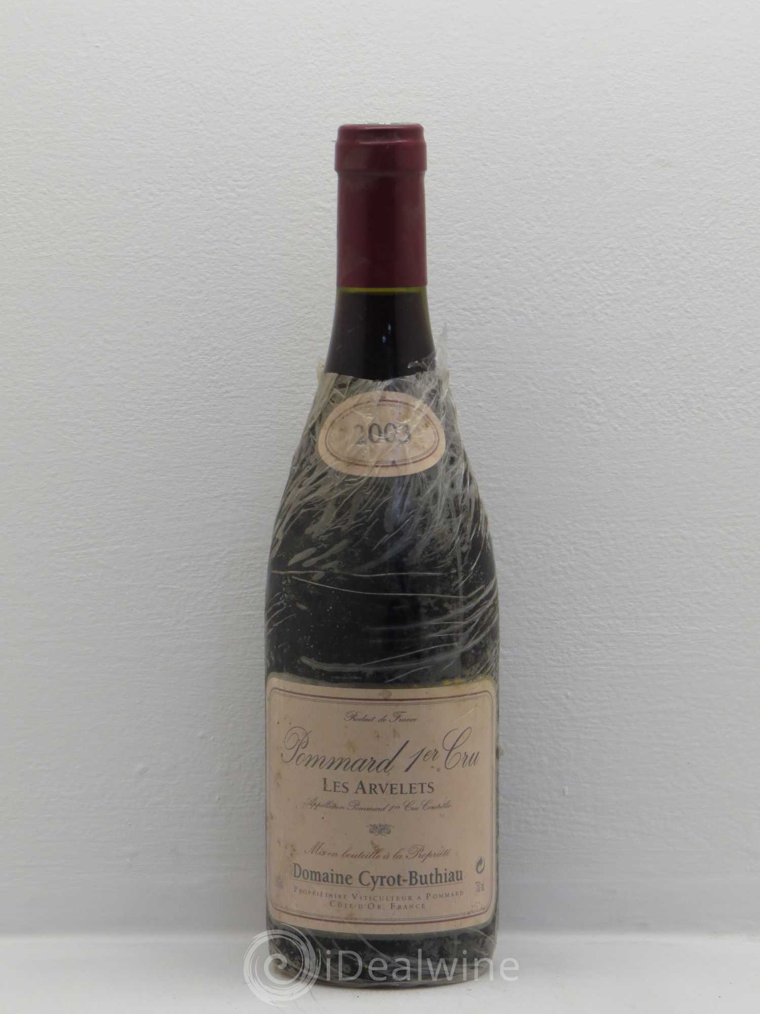 Pommard 1er Cru Les Arvelets Domaine Cyrot-Buthiau 2003 - Posten von 1 Flasche - 0