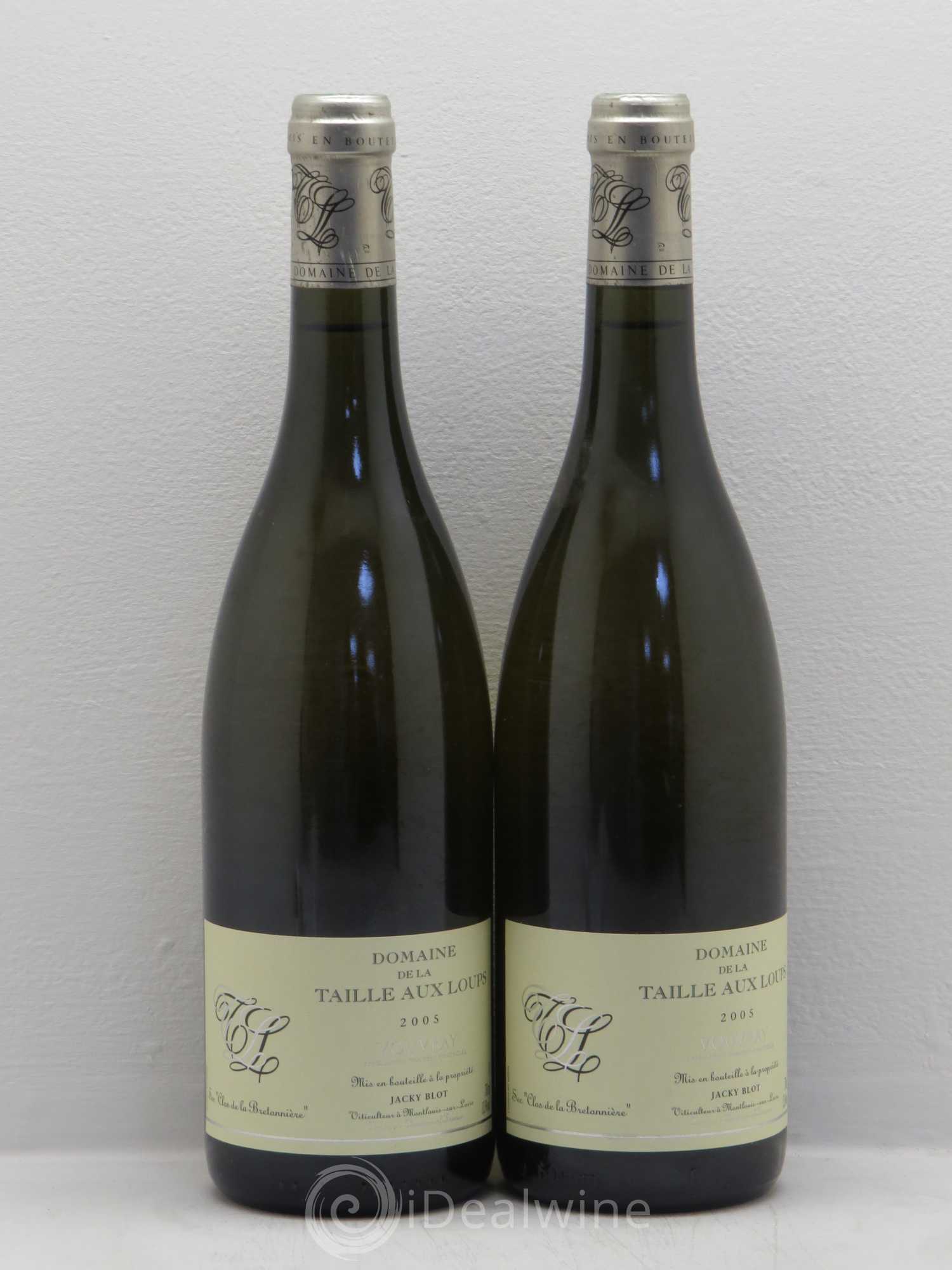 Vouvray Clos de la Bretonnière Domaine Jacky Blot 2005 - Lotto di 2 bottiglie - 0