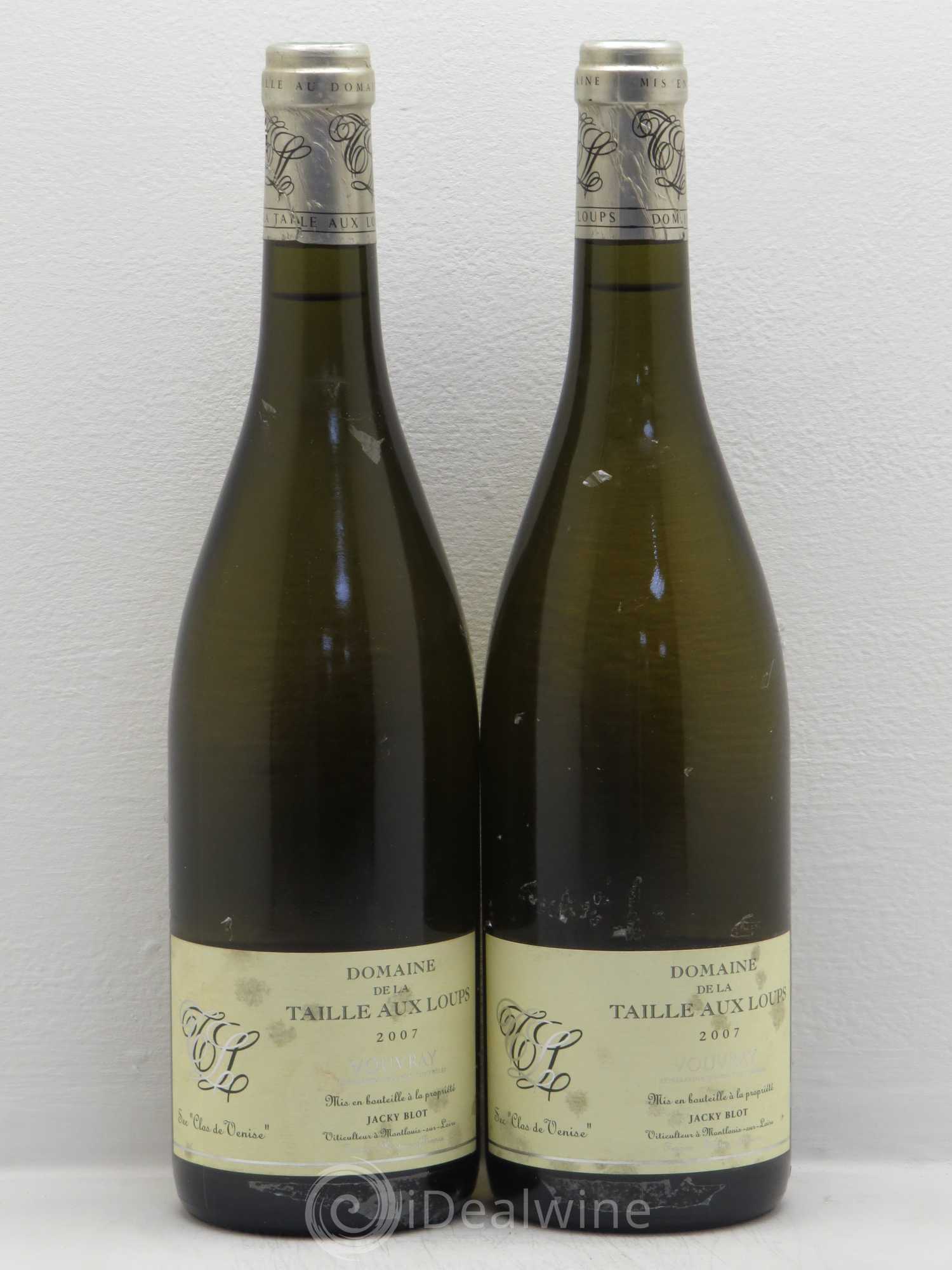 Vouvray Clos de Venise Domaine Jacky Blot 2007 - Lotto di 2 bottiglie - 0