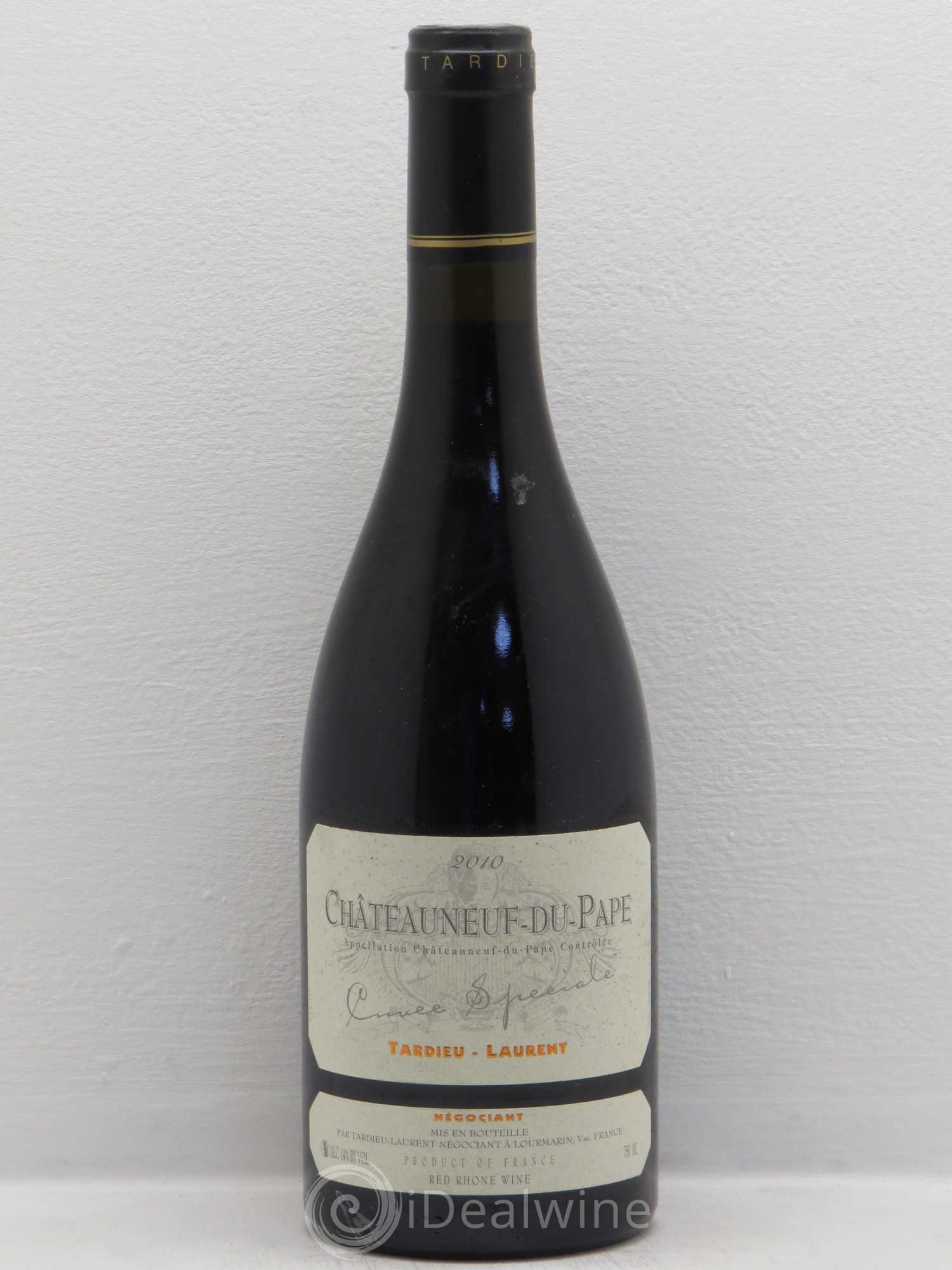 Châteauneuf-du-Pape Tardieu-Laurent Cuvée spéciale Famille Tardieu 2010 - Lot de 1 bouteille - 0
