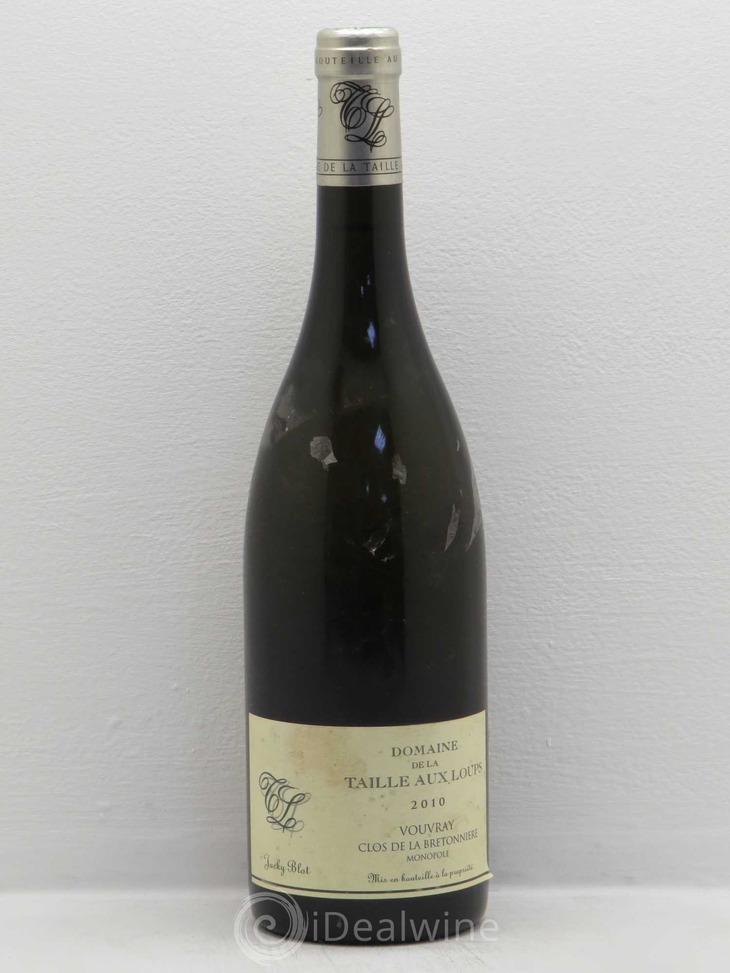 Vouvray Clos de la Bretonnière Domaine Jacky Blot 2010 - Posten von 1 Flasche - 0