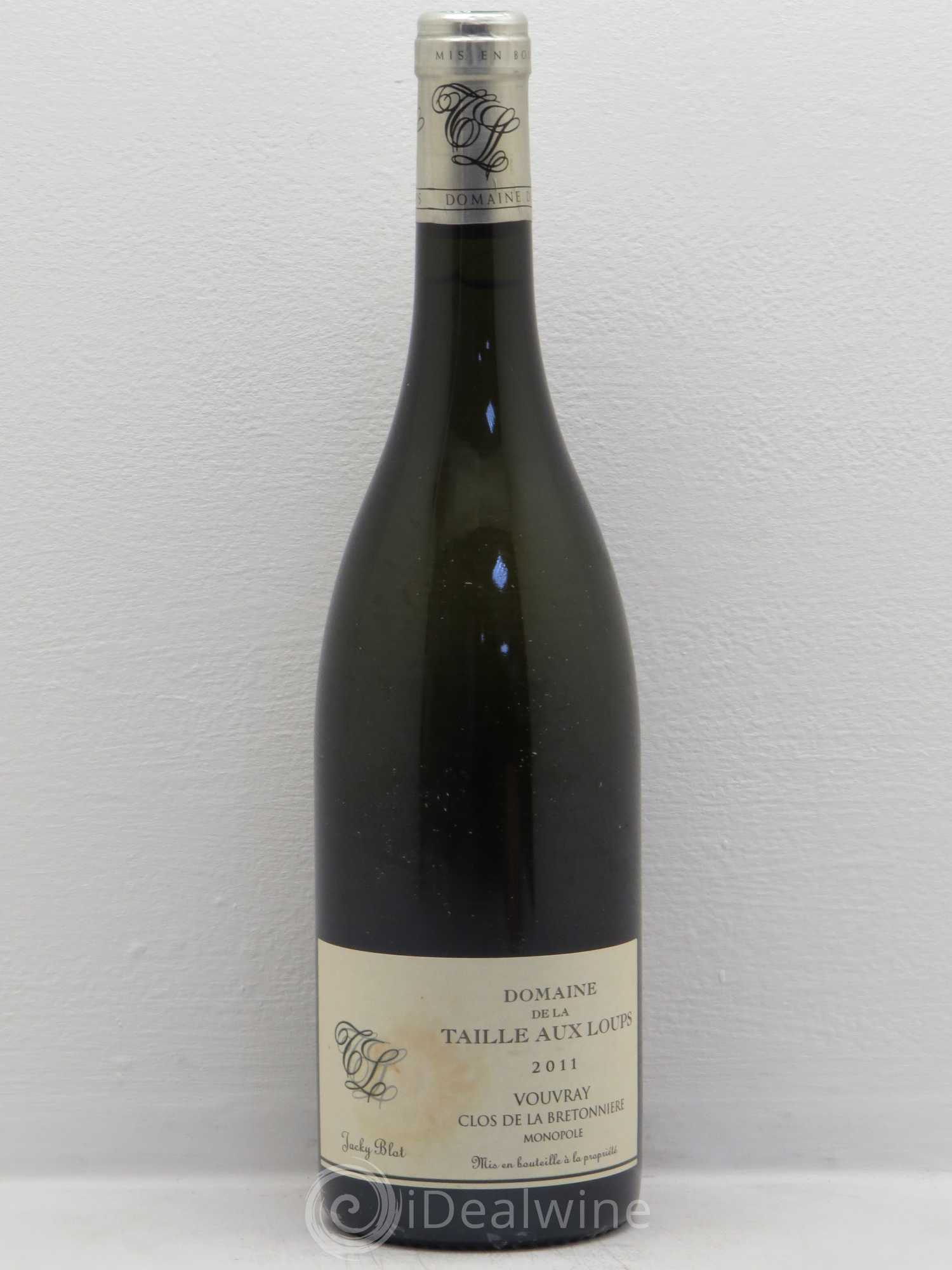 Vouvray Clos de la Bretonnière Domaine Jacky Blot 2011 - Posten von 1 Flasche - 0