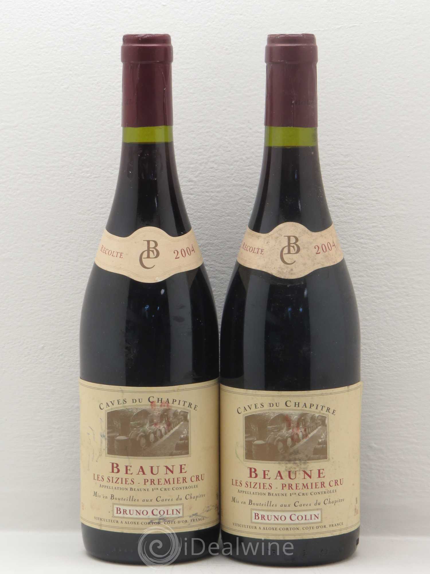 Beaune 1er Cru Les Sizies Colin Bruno (sans prix de réserve) 2004 - Posten von 2 Flaschen - 0