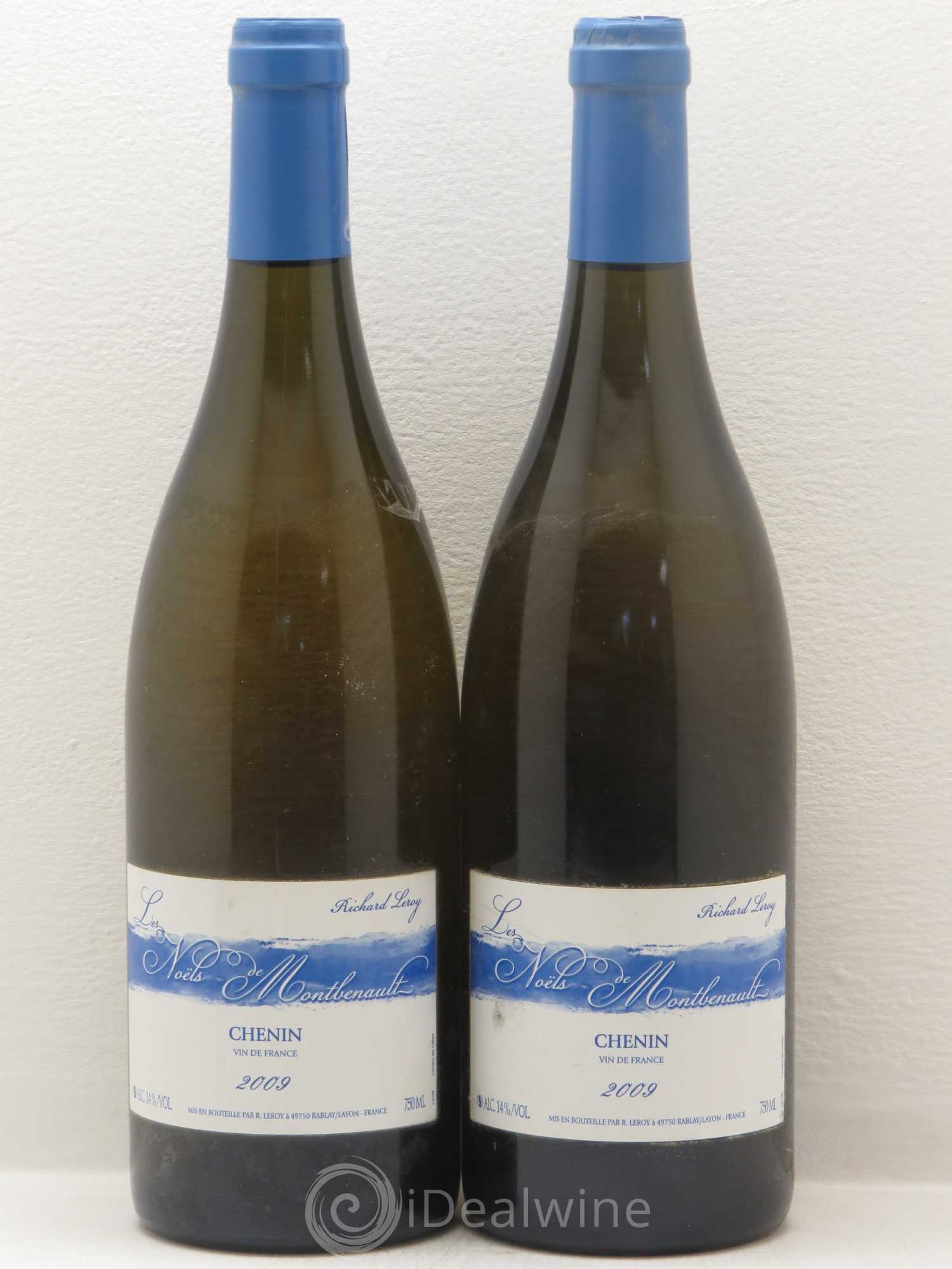 Vin de France Les Noëls de Montbenault Richard Leroy Chenin Vin de France (sans prix de réserve) 2009 - Lotto di 2 bottiglie - 0