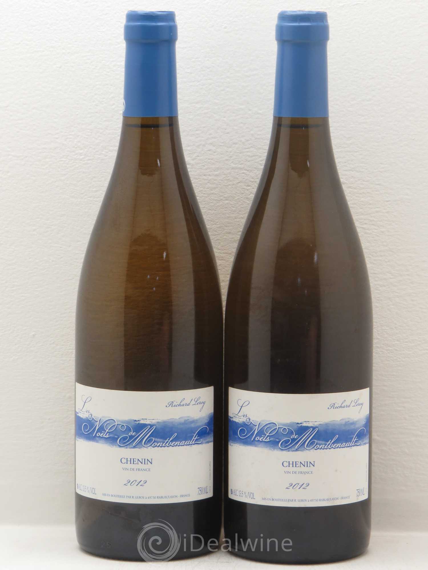 Vin de France Les Noëls de Montbenault Richard Leroy Chenin Vin de France (sans prix de réserve) 2012 - Lotto di 2 bottiglie - 0