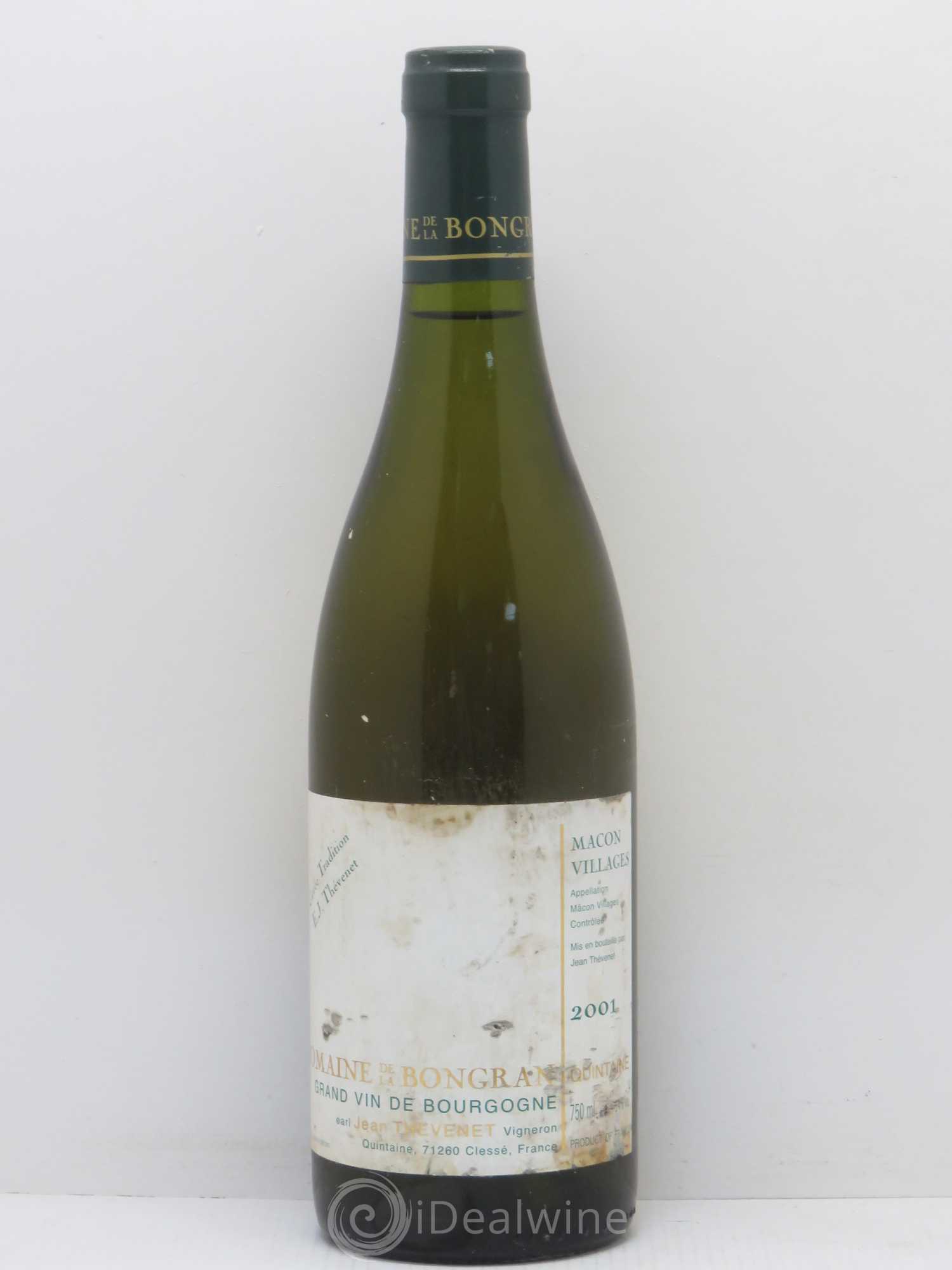 Mâcon Cuvée Tradition Domaine de la Bongran (J.Thevenet) 2001 - Lot de 1 bouteille - 0