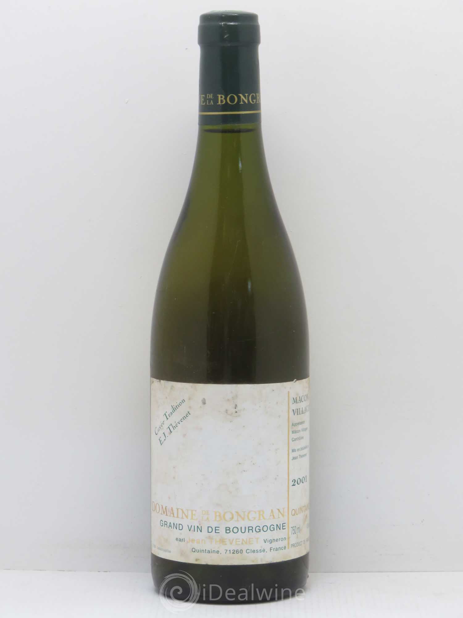 Mâcon Cuvée Tradition Domaine de la Bongran (J.Thevenet) 2001 - Lot de 1 bouteille - 0