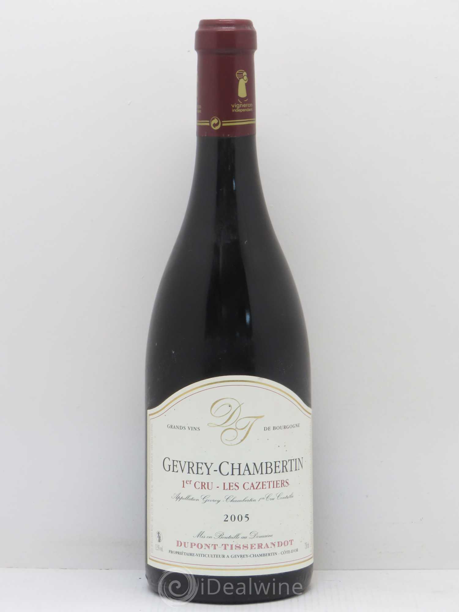 Gevrey-Chambertin 1er Cru Cazetiers Dupont-Tisserandot (Domaine) 2005 - Lot de 1 bouteille - 0
