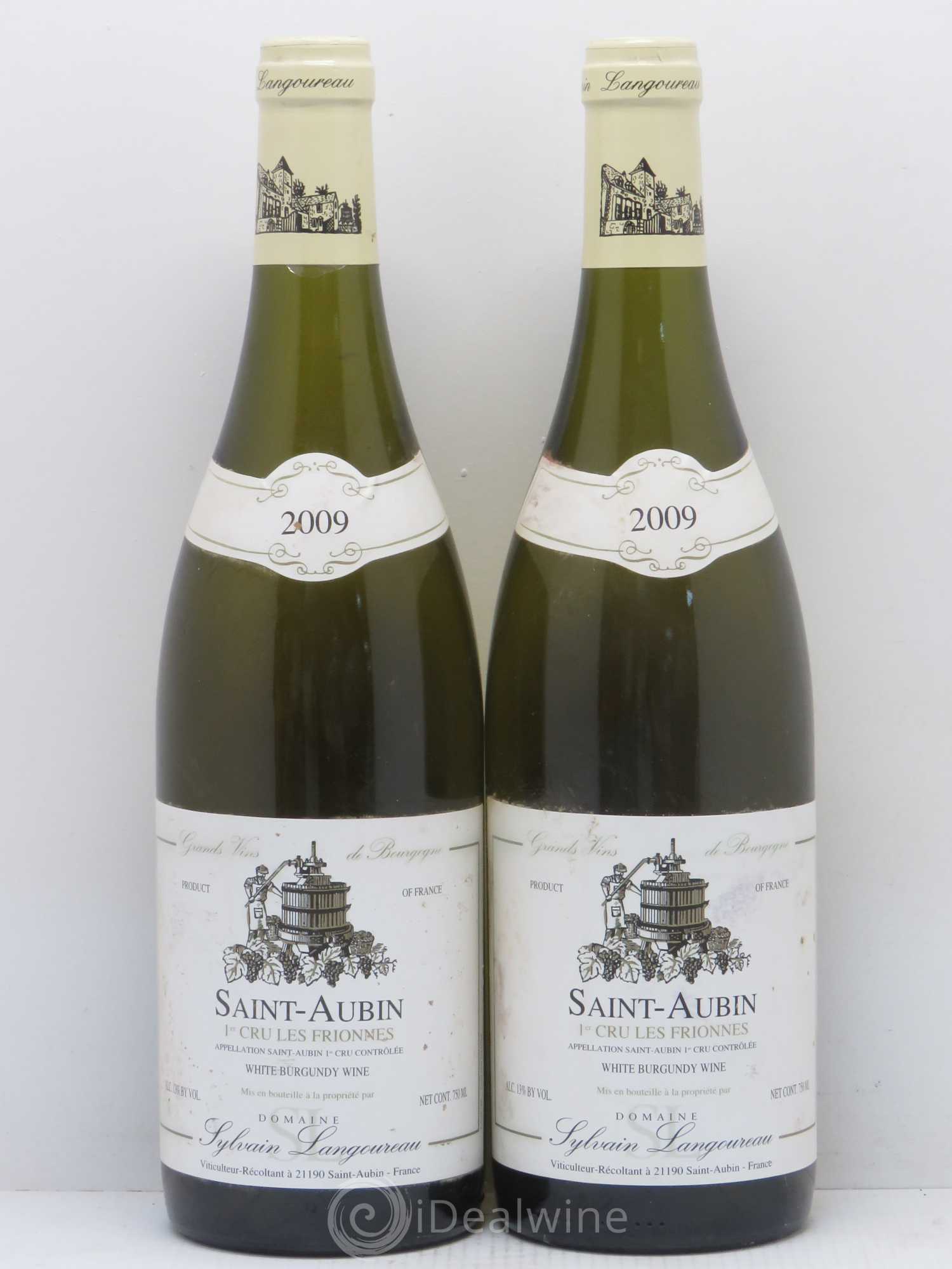 Saint-Aubin 1er Cru Les Frionnes Domaine Sylvain Langoureau 2009 - Posten von 2 Flaschen - 0