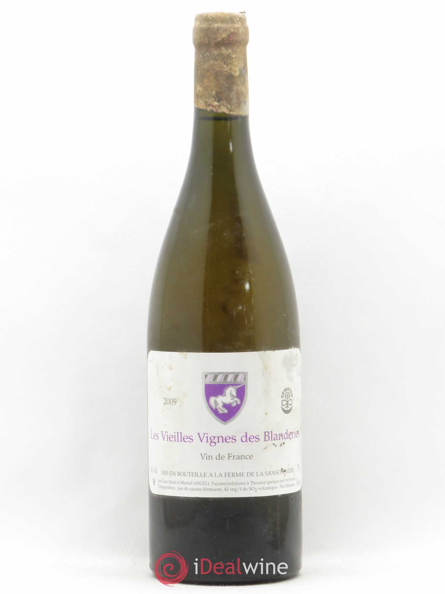 Vin de France Les Vieilles Vignes des Blanderies Mark Angeli (Domaine) - Ferme de la Sansonnière (sans prix de réserve) 2009 - Lot de 1 bouteille - 0