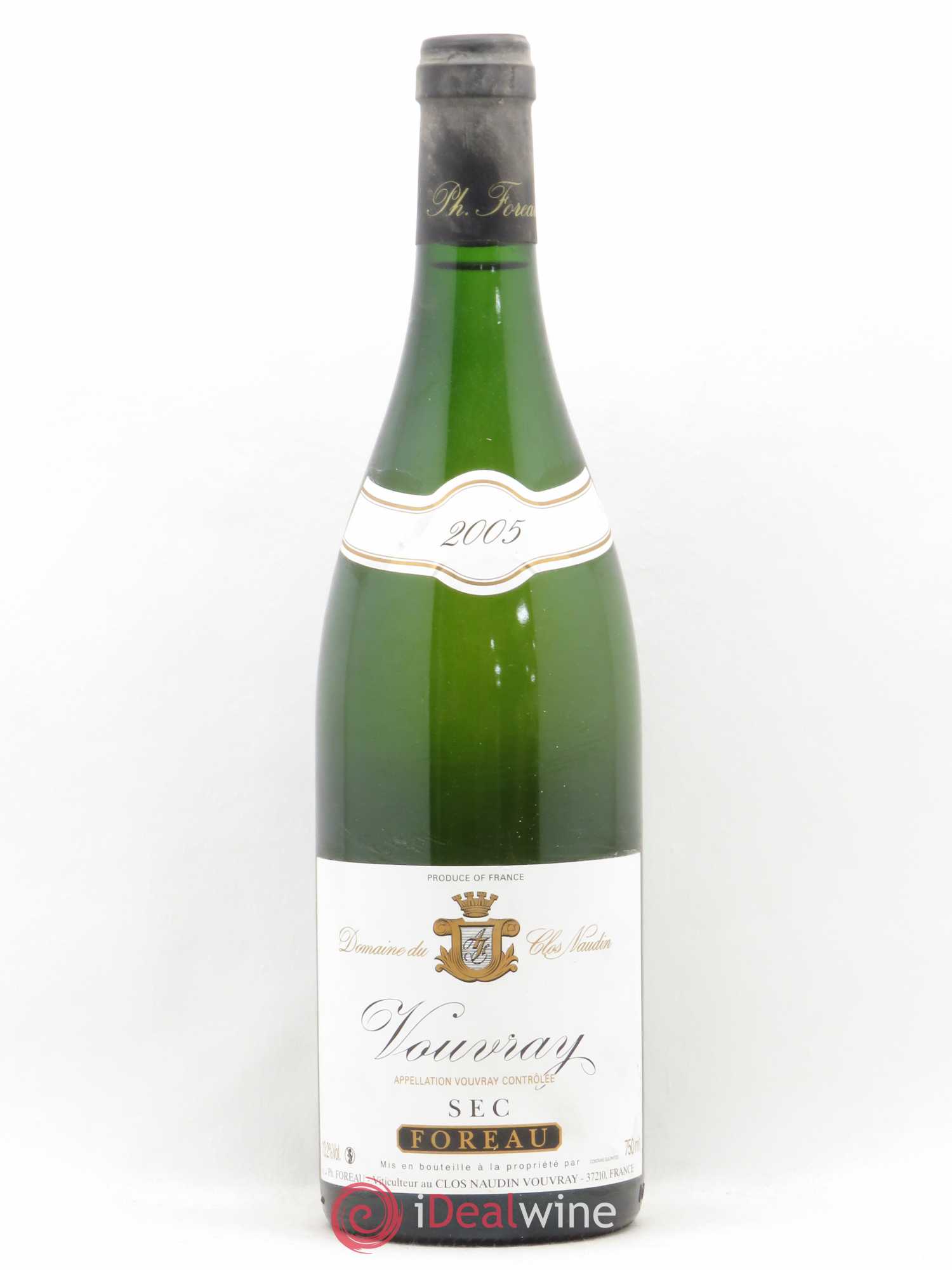 Vouvray Sec Clos Naudin - Philippe Foreau 2005 - Lot de 1 bouteille - 0