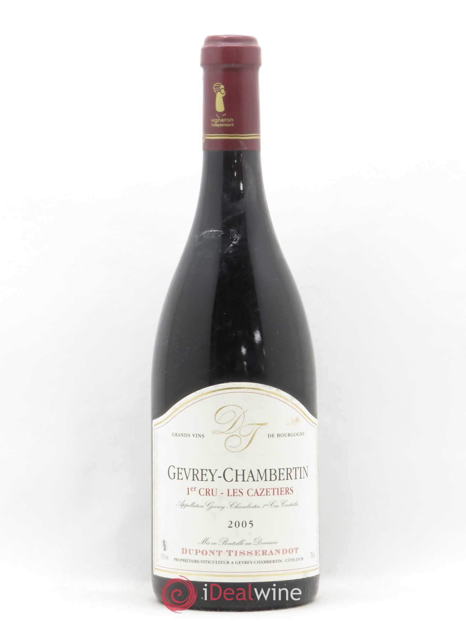 Gevrey-Chambertin 1er Cru Cazetiers Dupont-Tisserandot (Domaine) 2005 - Lot de 1 bouteille - 0