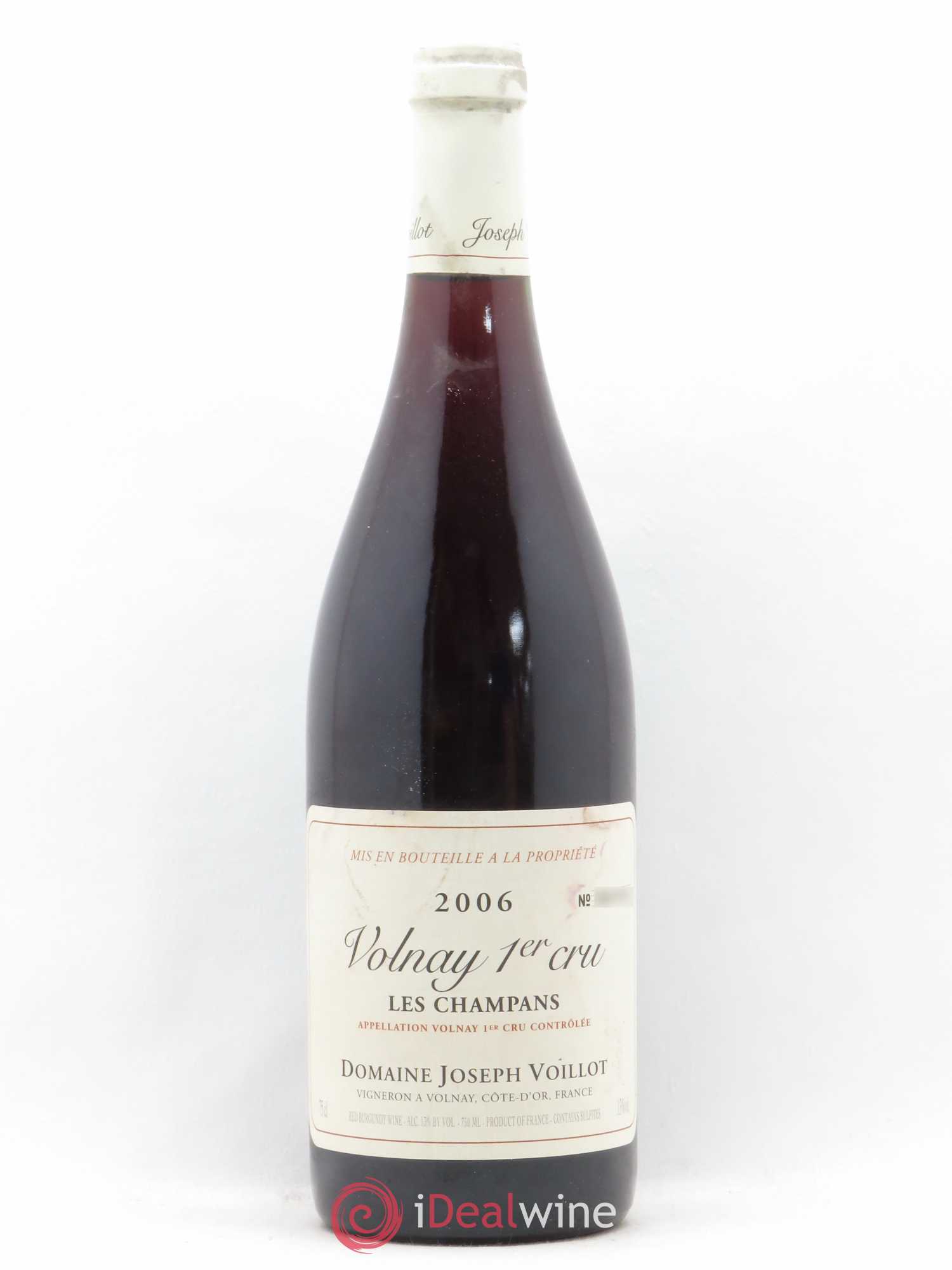Volnay 1er Cru les Champans Joseph Voillot (Domaine) 2006 - Lot de 1 bouteille - 0