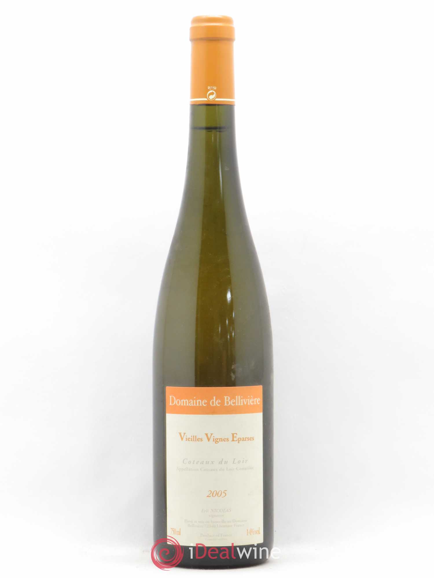 Coteaux du Loir Vieilles Vignes Eparses Domaine de Bellivière 2005 - Lot de 1 bouteille - 0