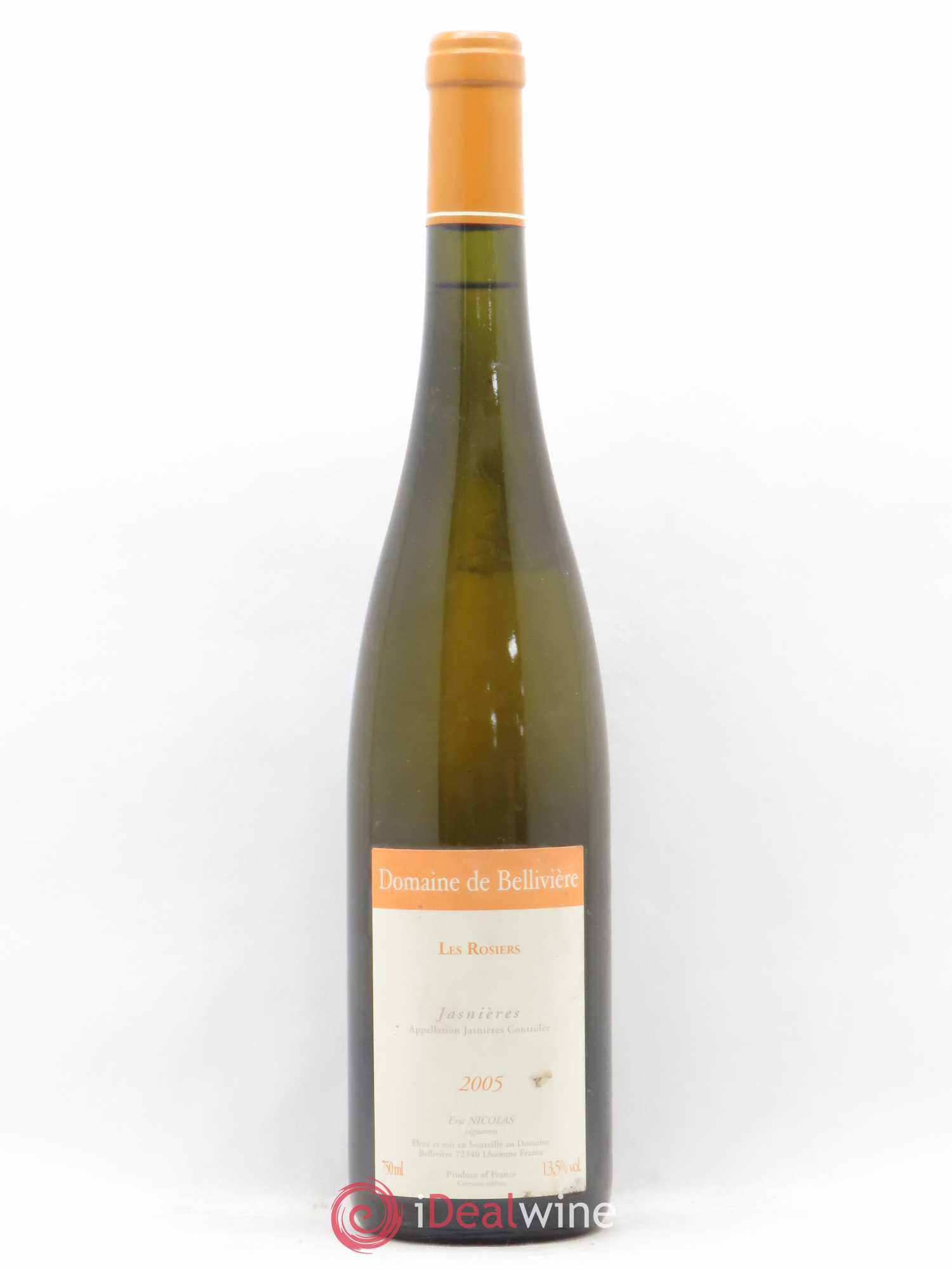 Jasnières Les Rosiers Domaine de Bellivière 2005 - Lot de 1 bouteille - 0