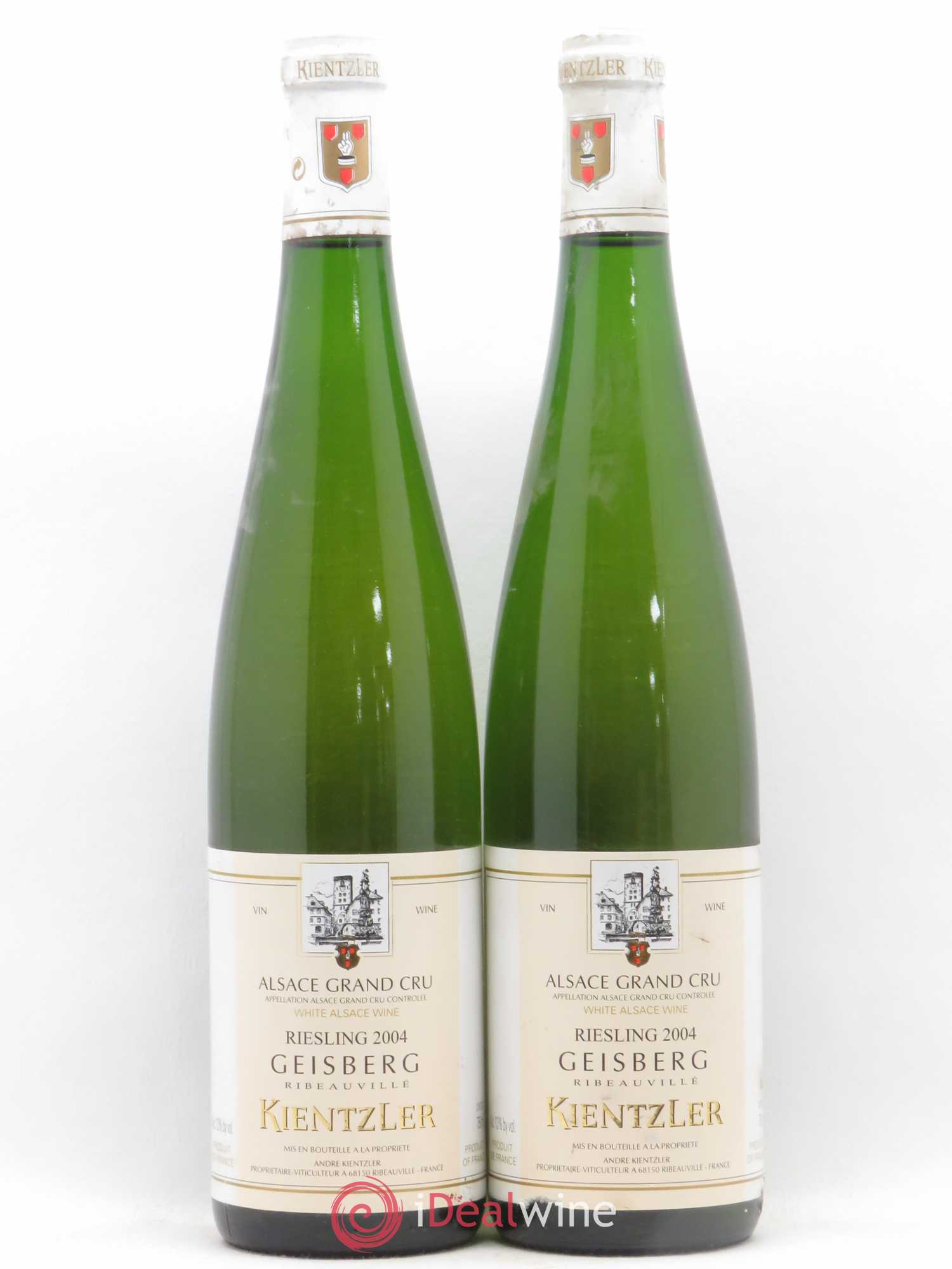 Alsace Riesling Grand Cru Geisberg Kientzler (senza prezzo di riserva) 2004 - Lotto di 2 bottiglie - 0