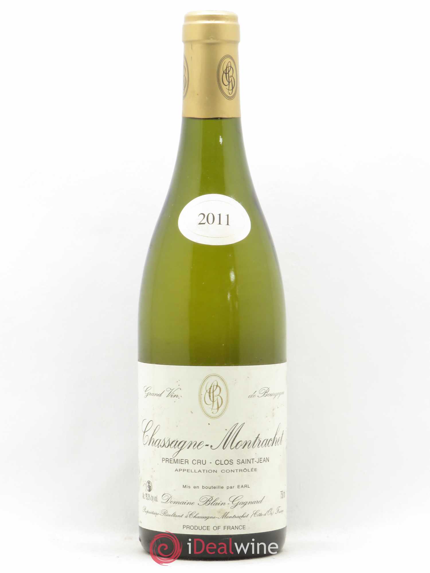 Chassagne-Montrachet 1er Cru Clos Saint Jean Blain Gagnard 2011 - Posten von 1 Flasche - 0