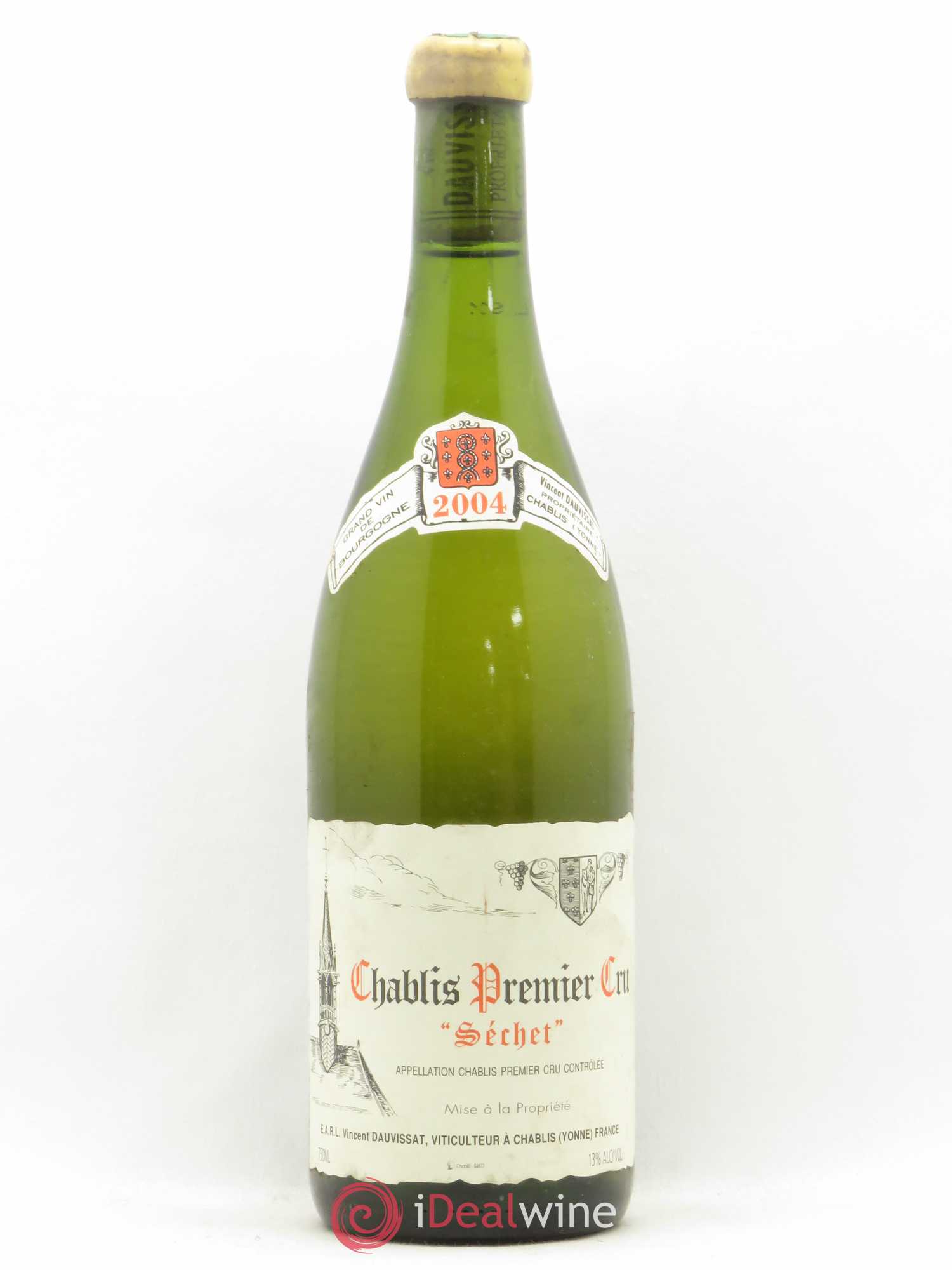 Chablis 1er Cru Séchet Vincent Dauvissat (Domaine) 2004 - Lot de 1 bouteille - 0