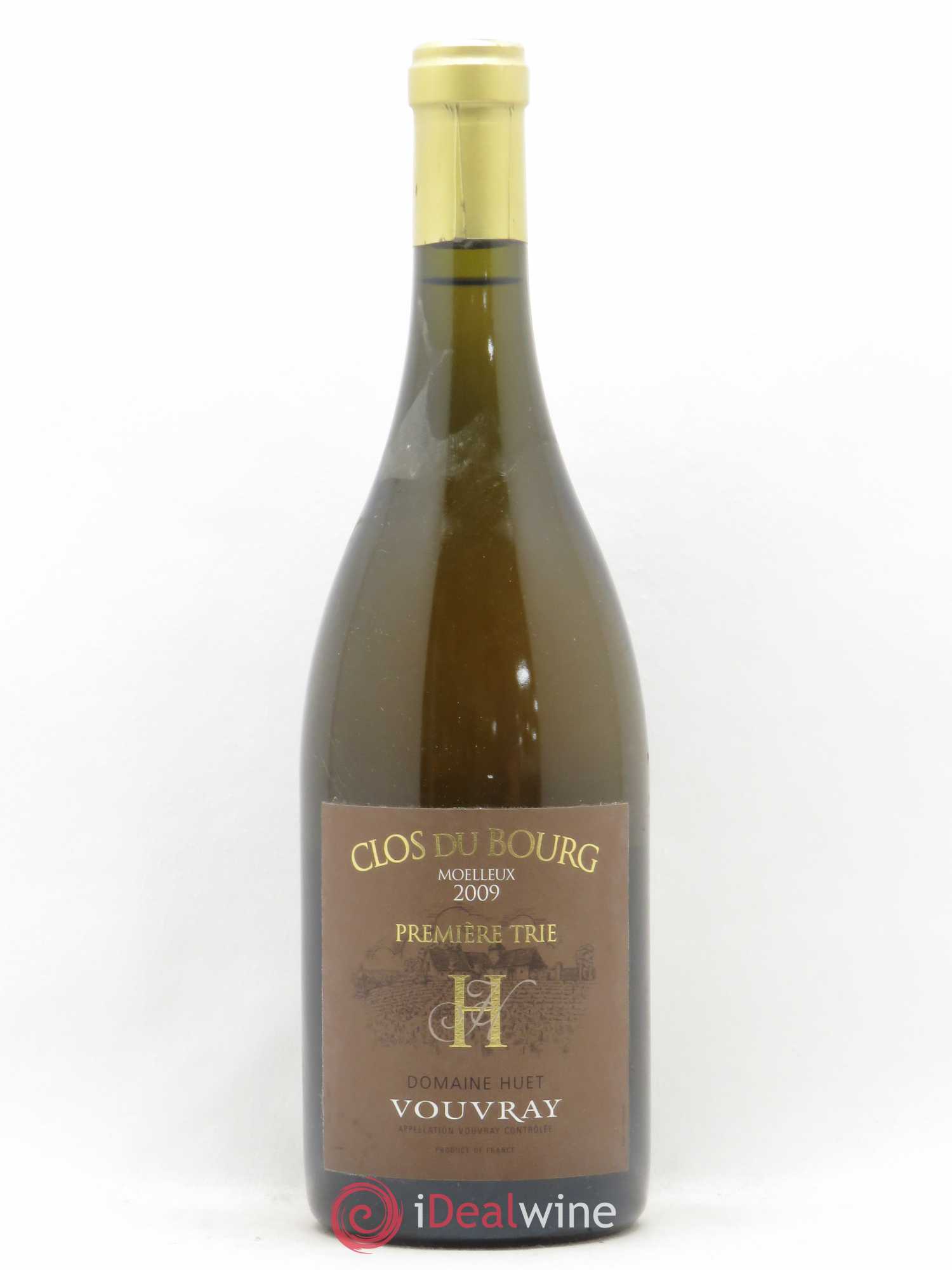 Vouvray Clos du Bourg Moelleux 1ère trie Domaine Huet 2009 - Lotto di 1 bottiglia - 0