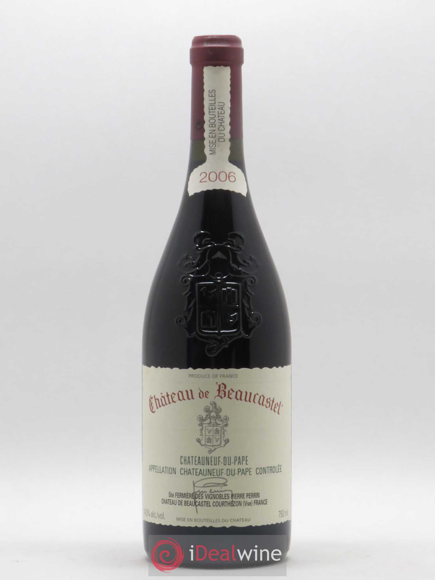Châteauneuf-du-Pape Château de Beaucastel Famille Perrin 2006 - Lot de 1 bouteille - 0