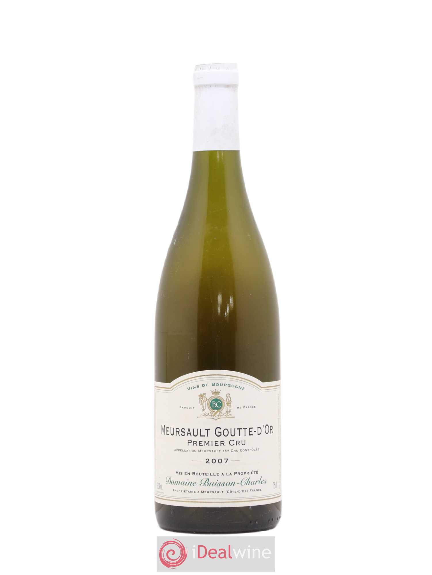 Meursault 1er Cru Goutte d'Or Buisson-Charles (Domaine) 2007 - Lot de 1 bouteille - 0