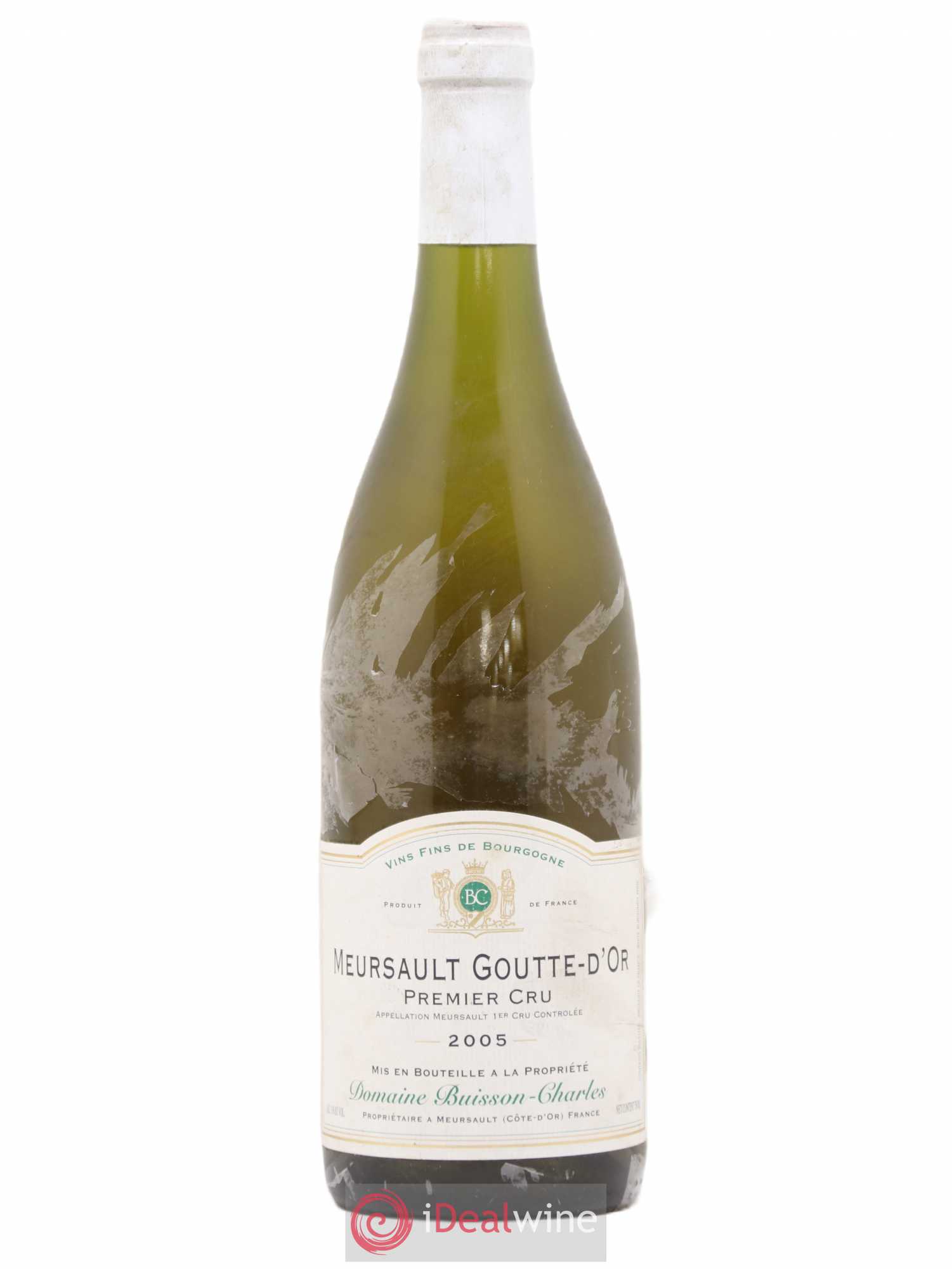 Meursault 1er Cru Goutte d'Or Buisson-Charles (Domaine) 2005 - Lot de 1 bouteille - 0