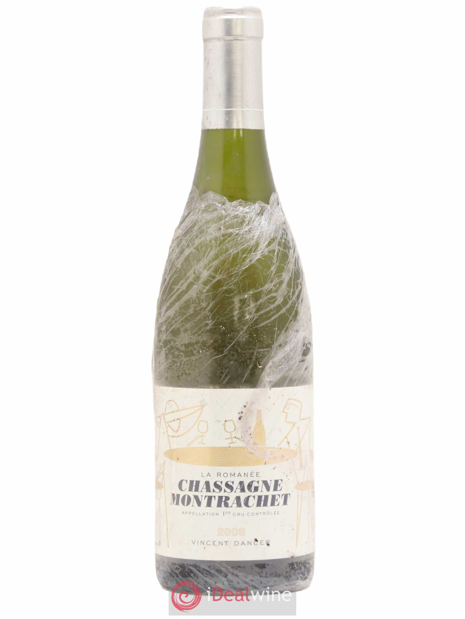 Chassagne-Montrachet 1er Cru La Romanée Vincent Dancer 2008 - Lot de 1 bouteille - 0