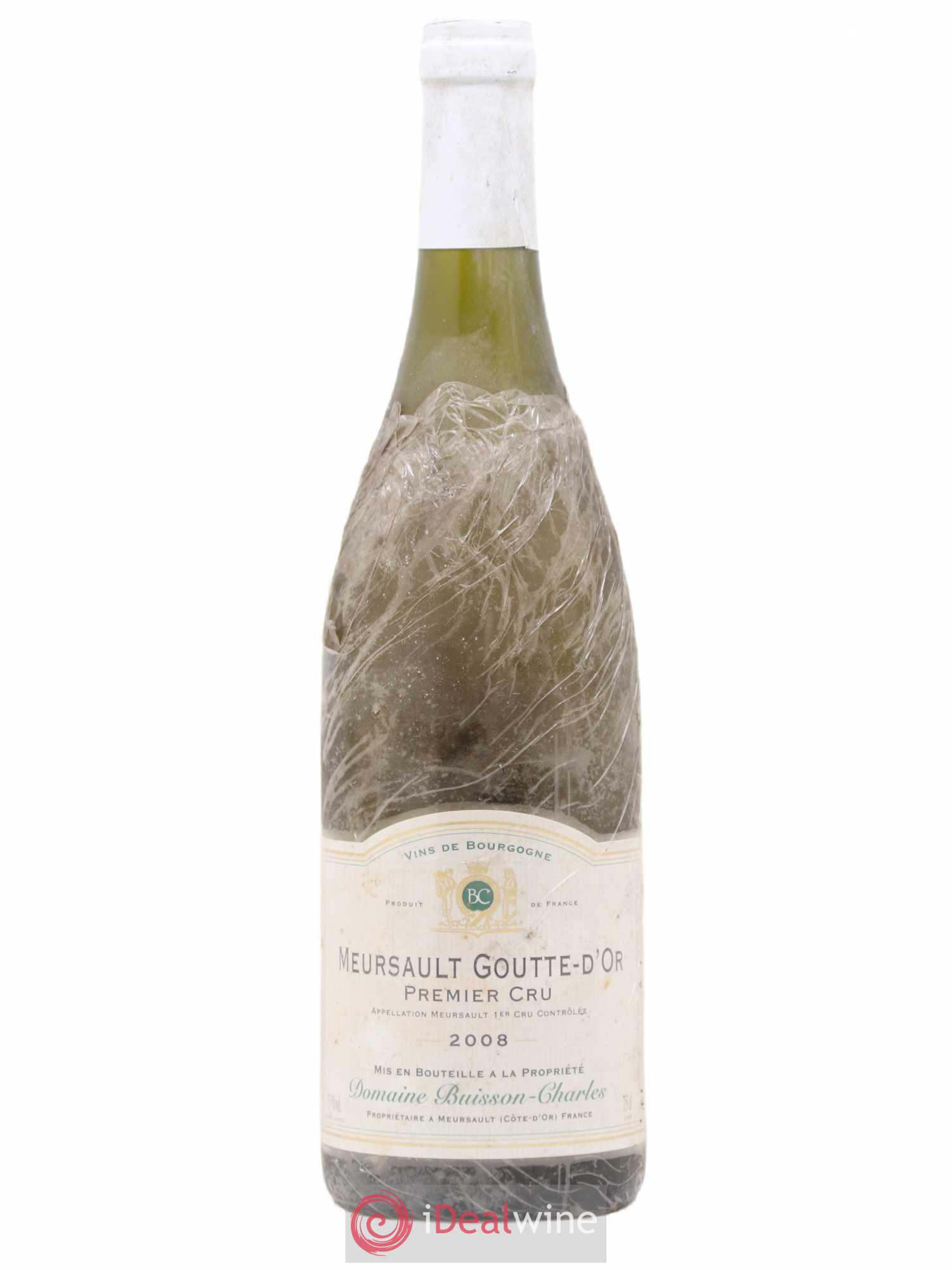 Meursault 1er Cru Goutte d'Or Buisson-Charles (Domaine) 2008 - Lot de 1 bouteille - 0