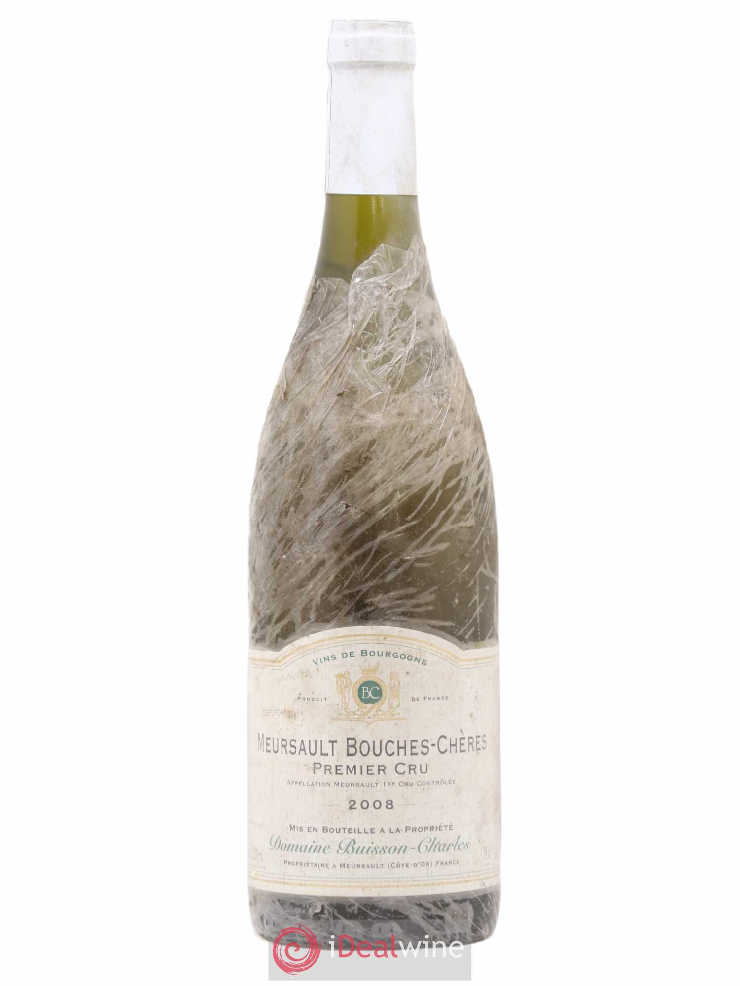 Meursault 1er Cru Bouches Chères Buisson-Charles (Domaine) 2008 - Lot de 1 bouteille - 0