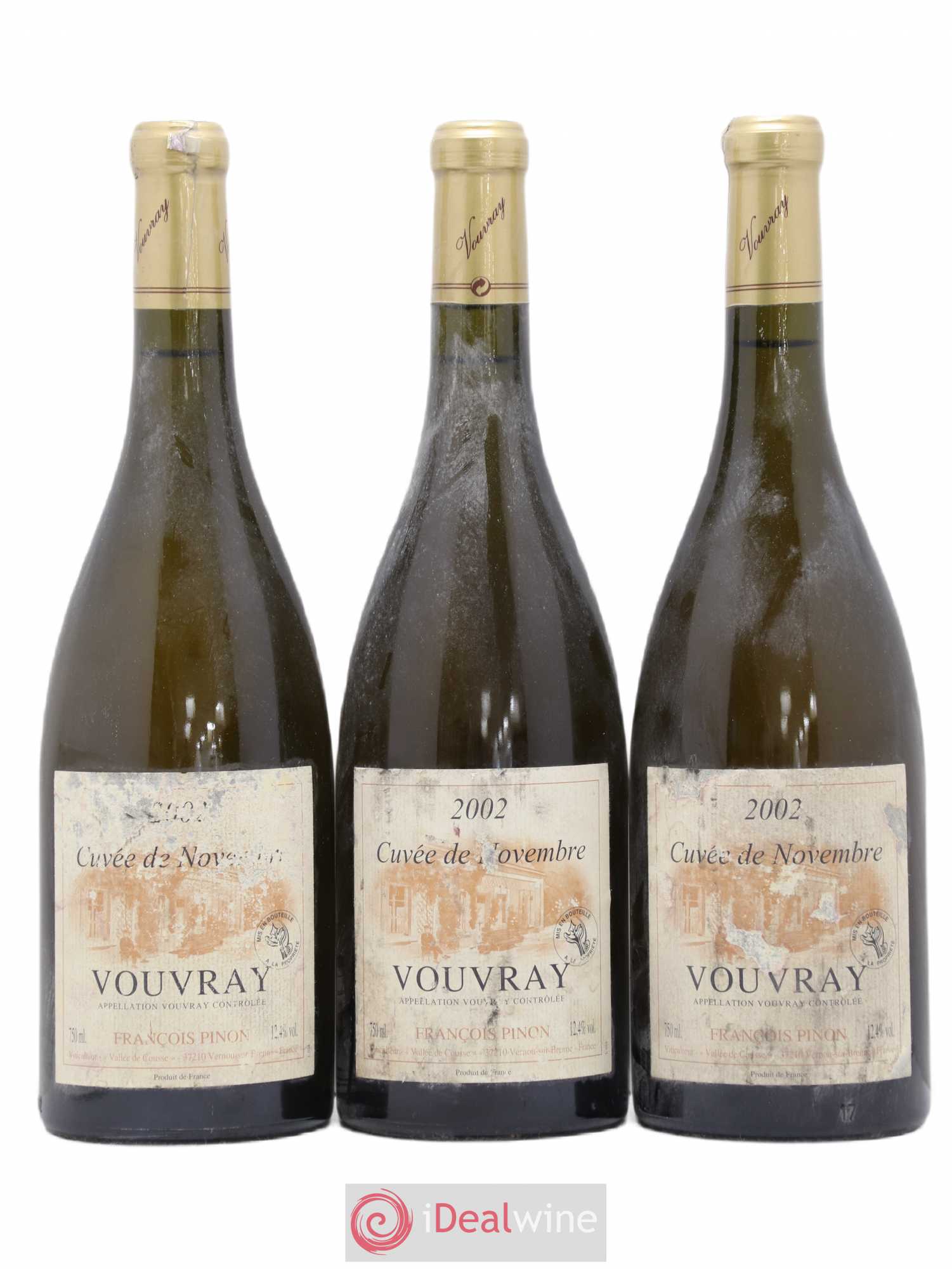 Vouvray 2002 - Lotto di 3 bottiglie - 0