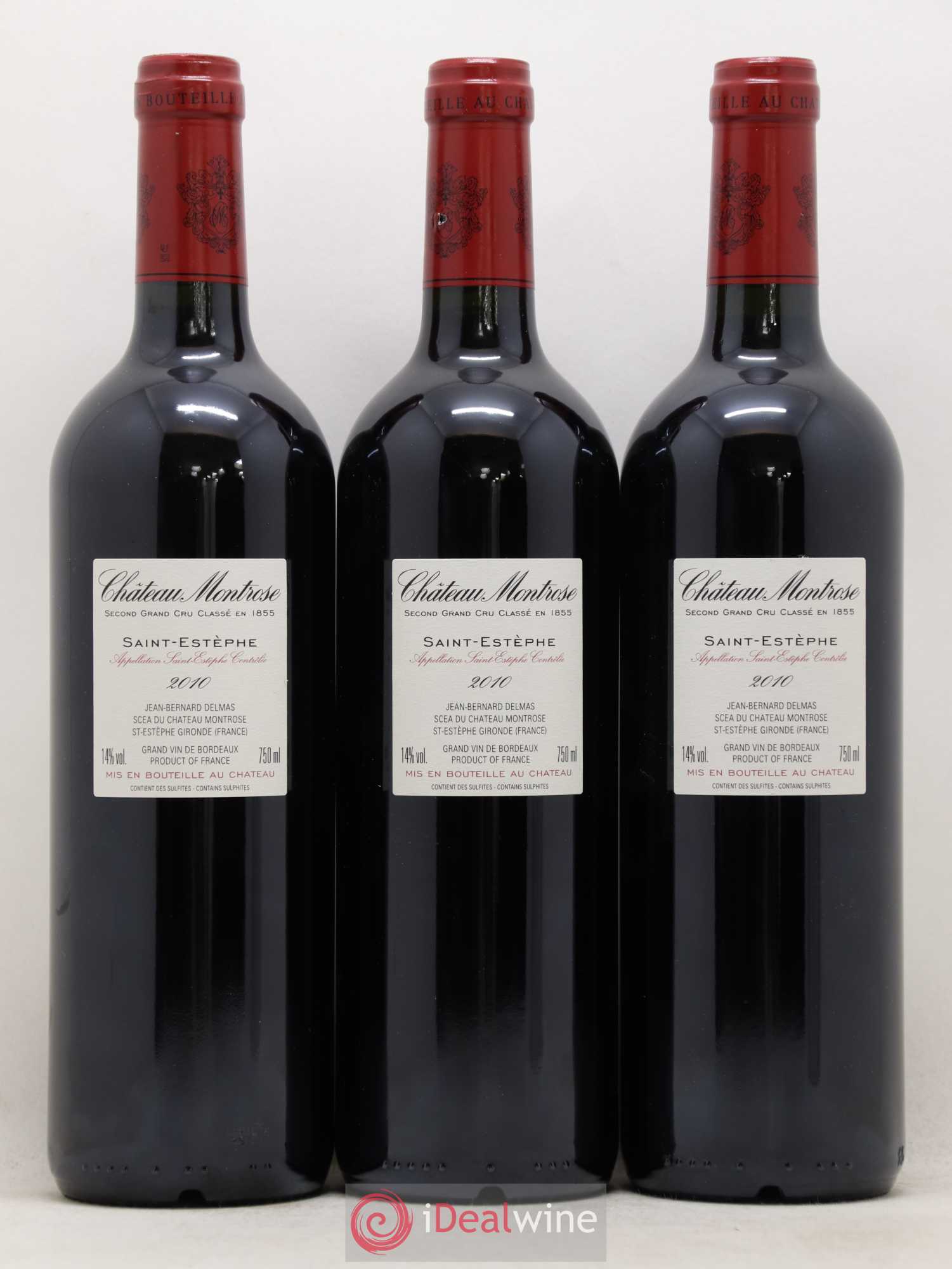Château Montrose 2ème Grand Cru Classé 2010 - Lot de 3 bouteilles - 1